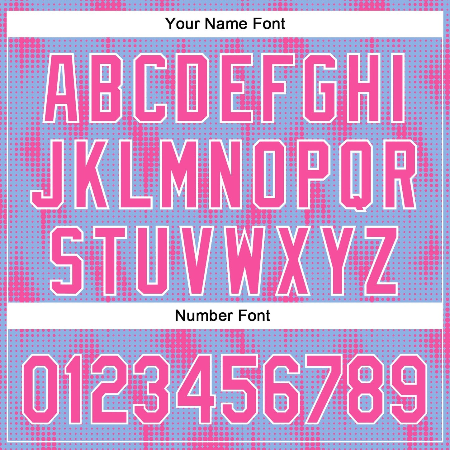 Custom Light Blue Pink-White 3D Pattern Design Halftone Dots Authentic Baseball Jersey baseball jersey product view 5