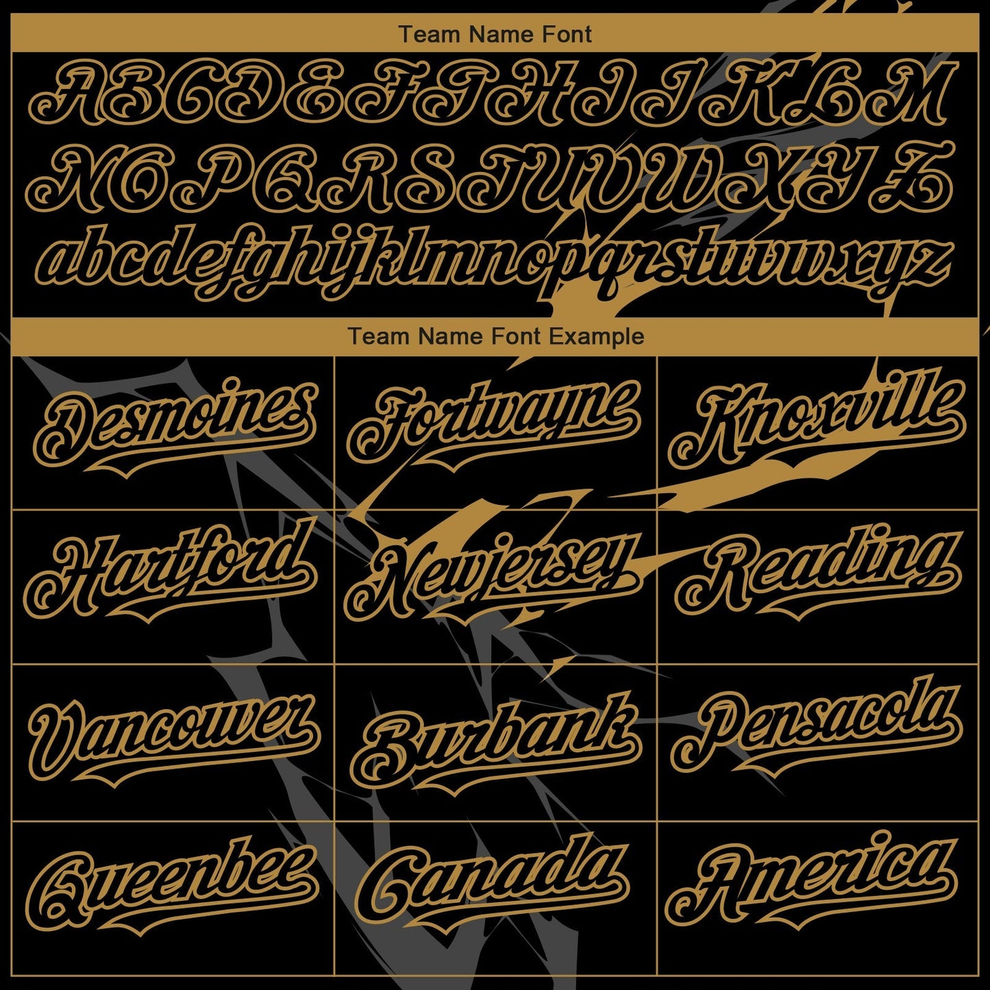 Custom Black Old Gold 3D Pattern Design Lightning Authentic Baseball Jersey baseball jersey product view 4