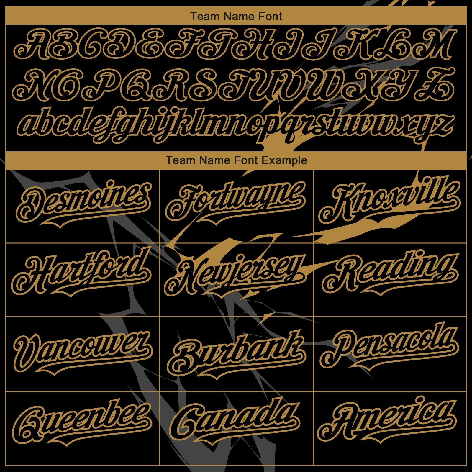 Custom Black Old Gold 3D Pattern Design Lightning Authentic Baseball Jersey baseball jersey product view 4