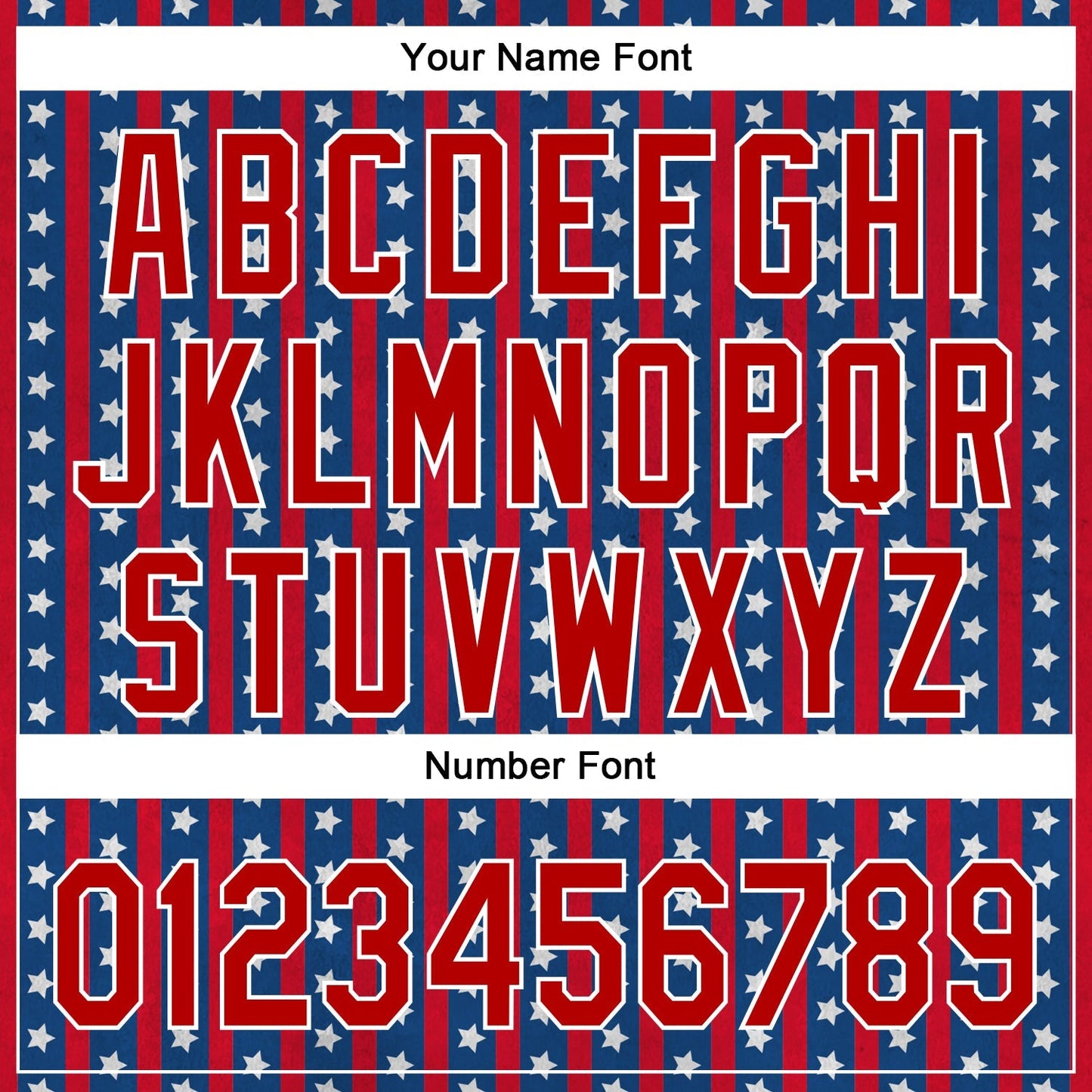 Custom Royal Red-White 3D American Flag Stars Authentic Baseball Jersey baseball jersey product view 5