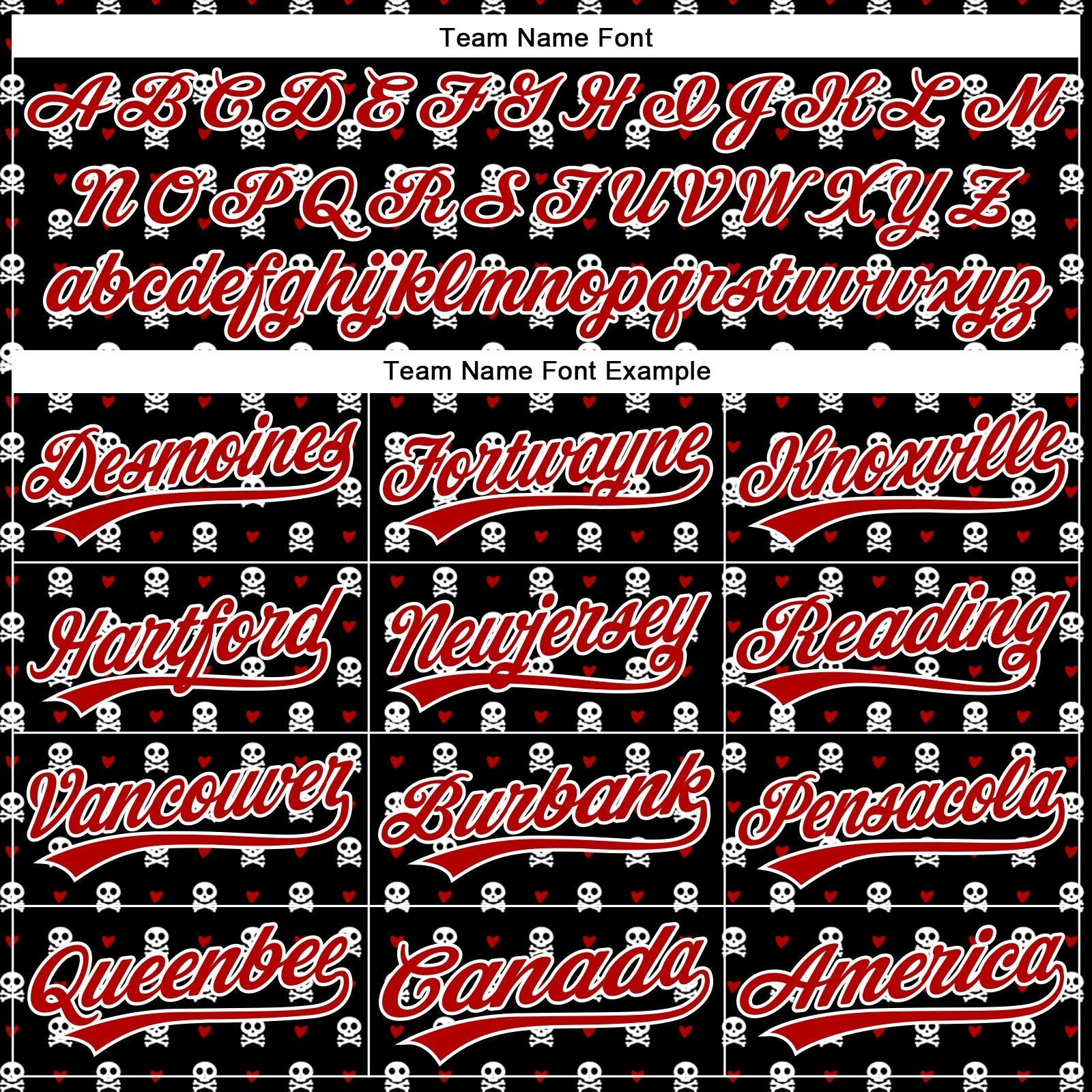Custom Black Red-White 3D Gothic Style Skull Authentic Baseball Jersey baseball jersey product view 4