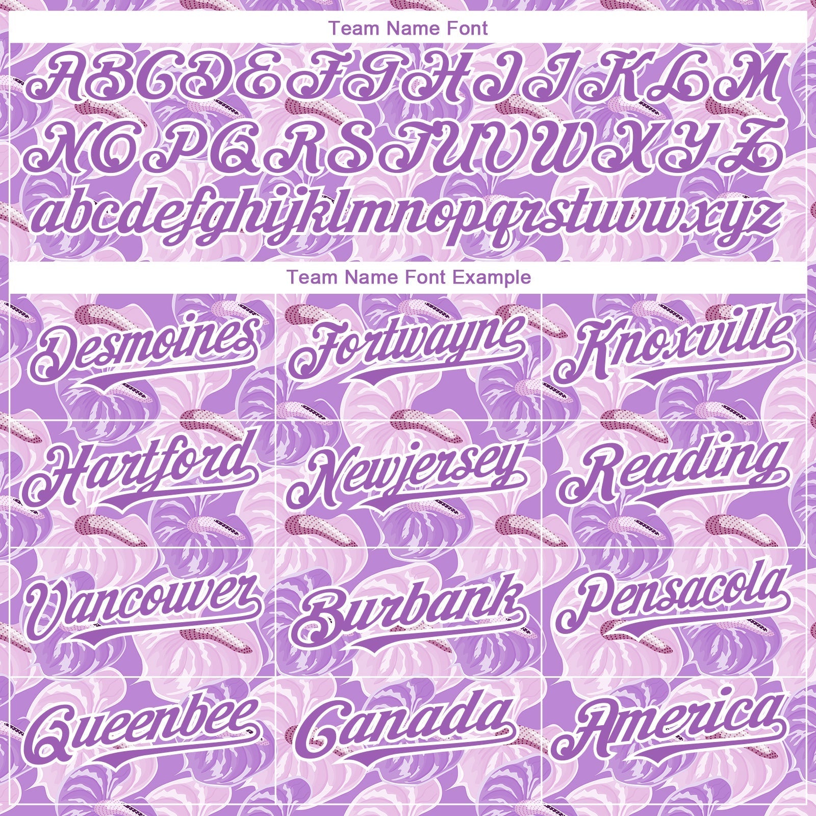 Custom Light Purple White 3D Pattern Design Tropical Anthurium Flower Authentic Baseball Jersey baseball jersey product view 4