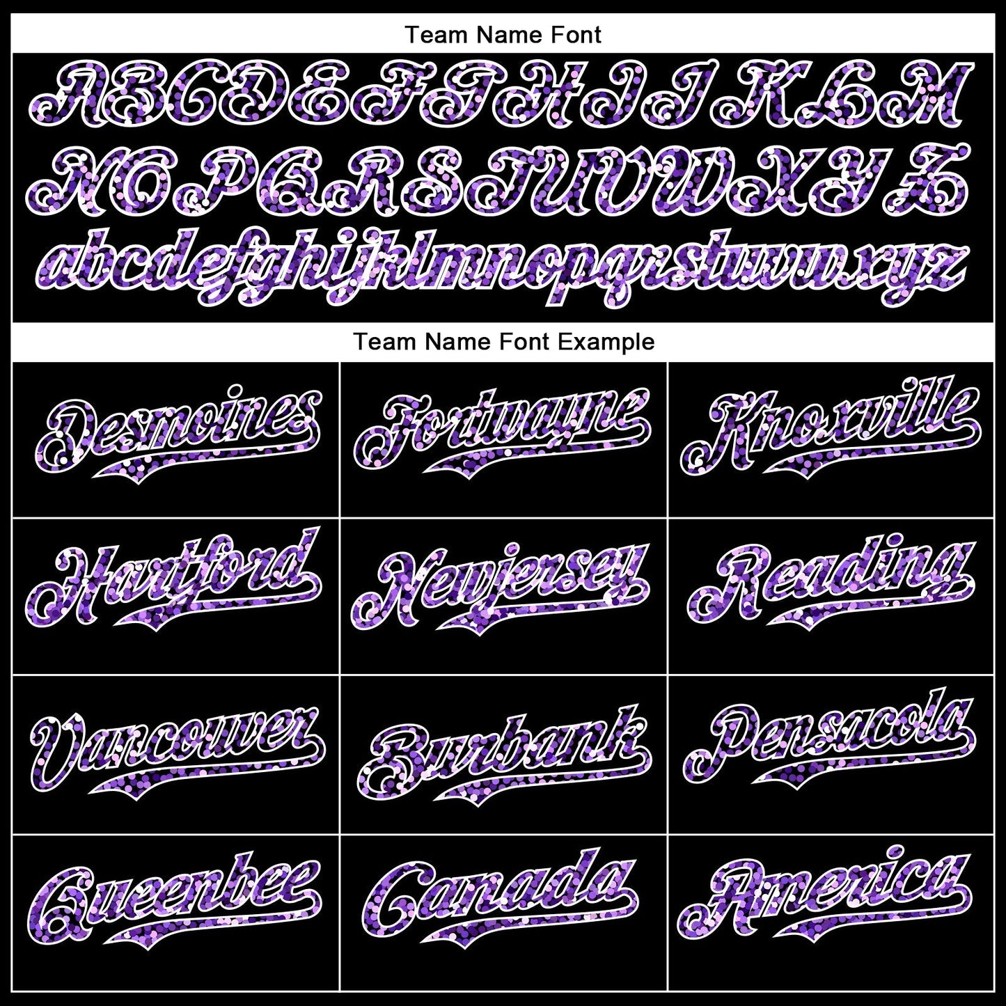 Custom Black Purple-White 3D Pattern Design Abstract Colorful Glittering Dot Authentic Baseball Jersey baseball jersey product view 4