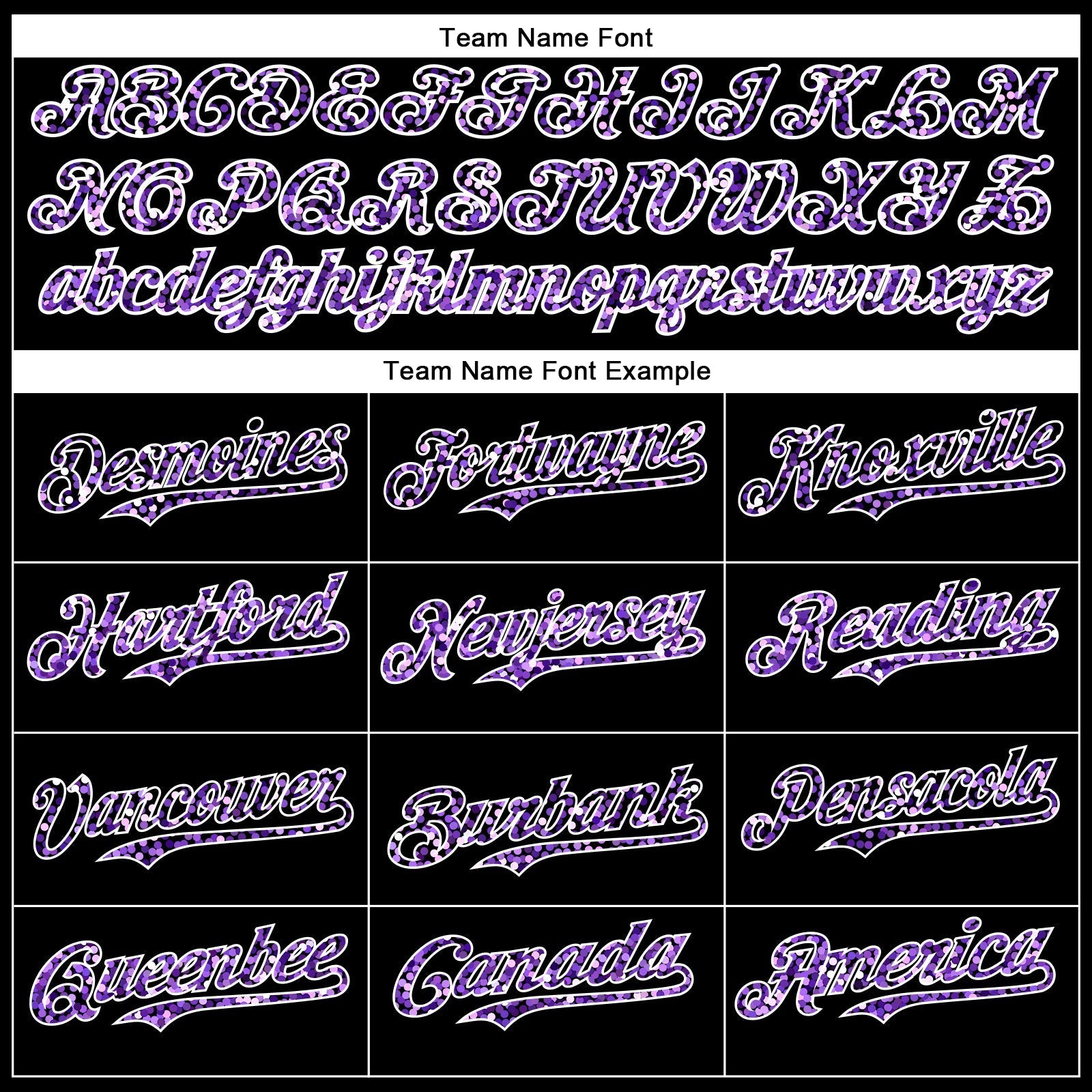 Custom Black Purple-White 3D Pattern Design Abstract Colorful Glittering Dot Authentic Baseball Jersey baseball jersey product view 4