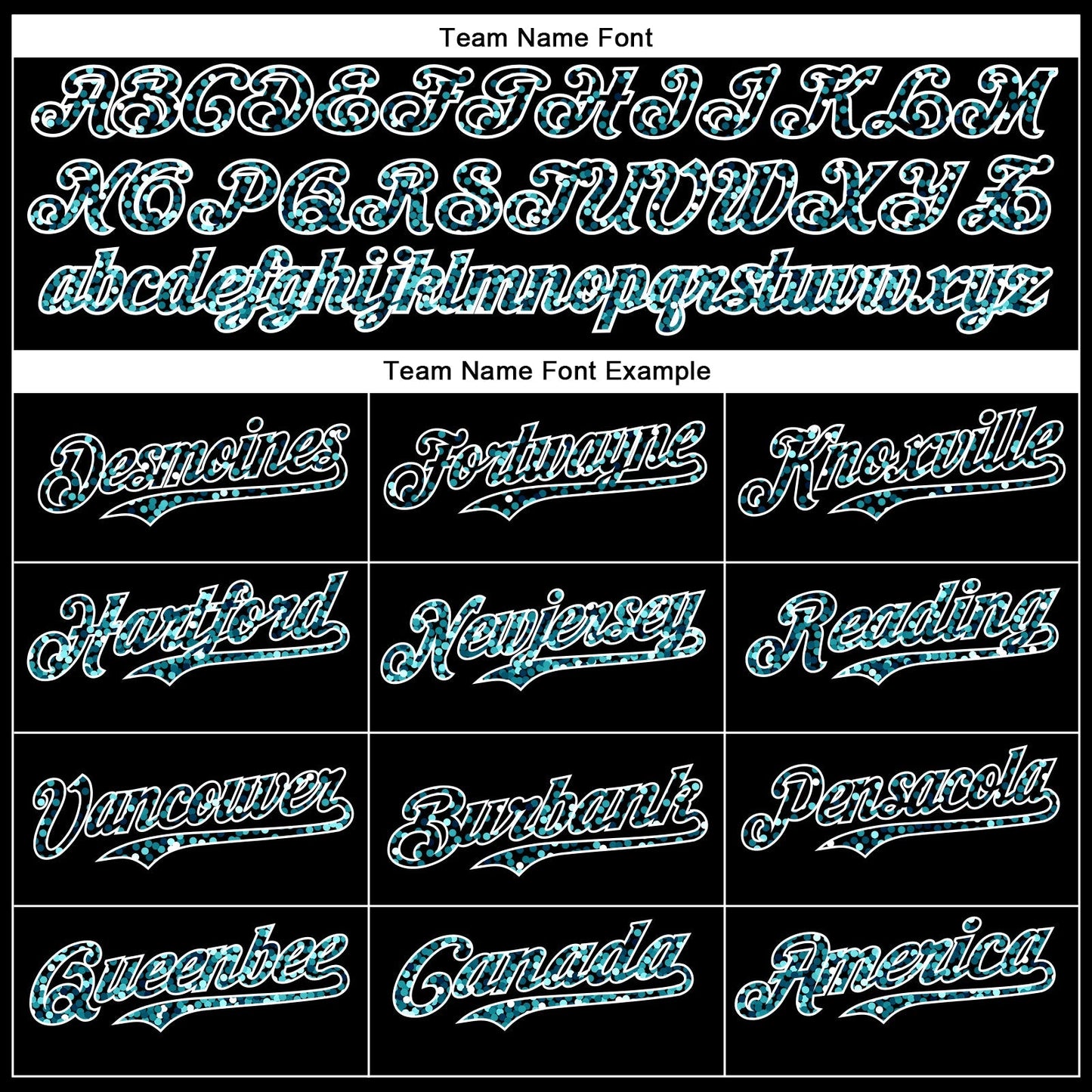 Custom Black Teal-White 3D Pattern Design Abstract Colorful Glittering Dot Authentic Baseball Jersey baseball jersey product view 4