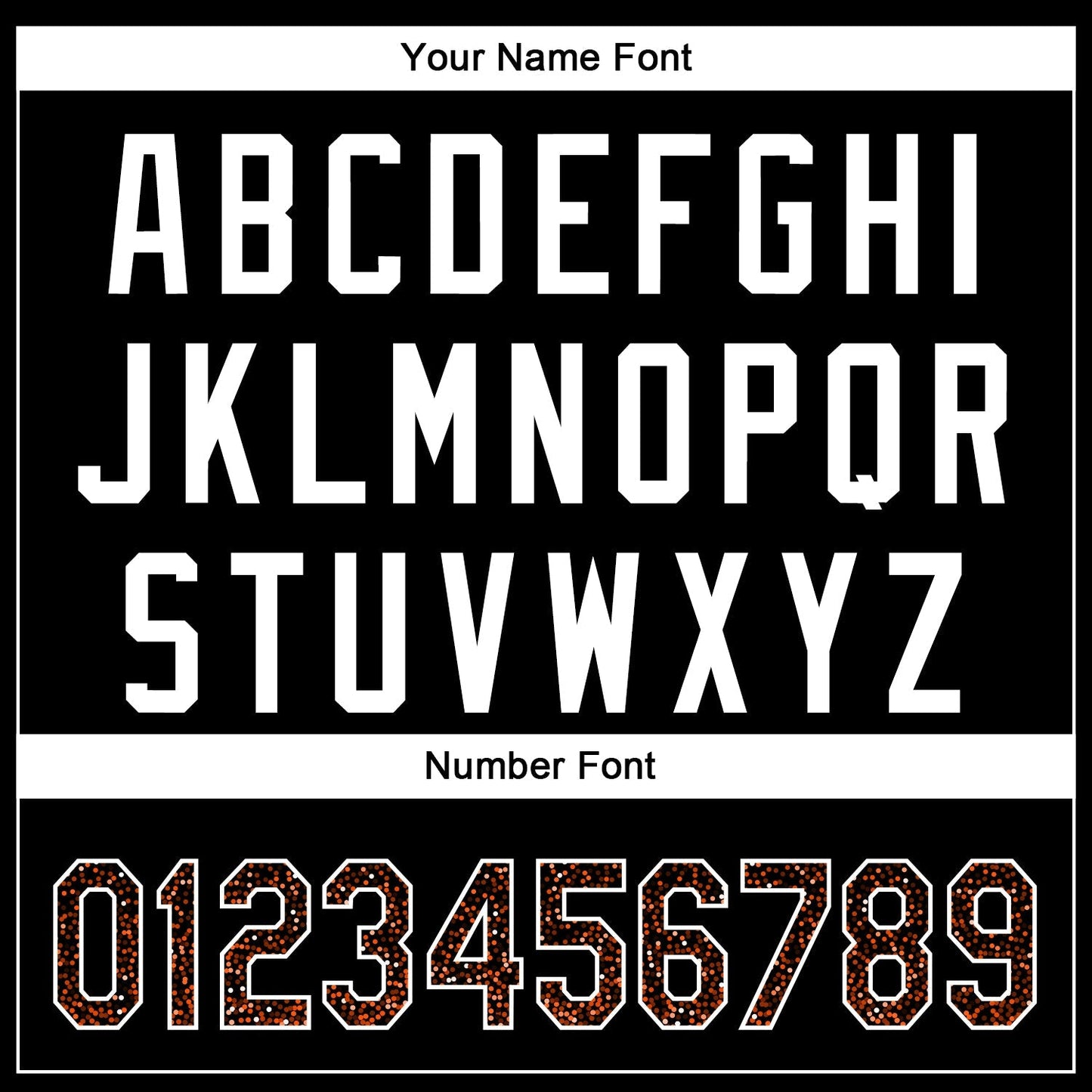 Custom Black Orange-White 3D Pattern Design Abstract Colorful Glittering Dot Authentic Baseball Jersey baseball jersey product view 5