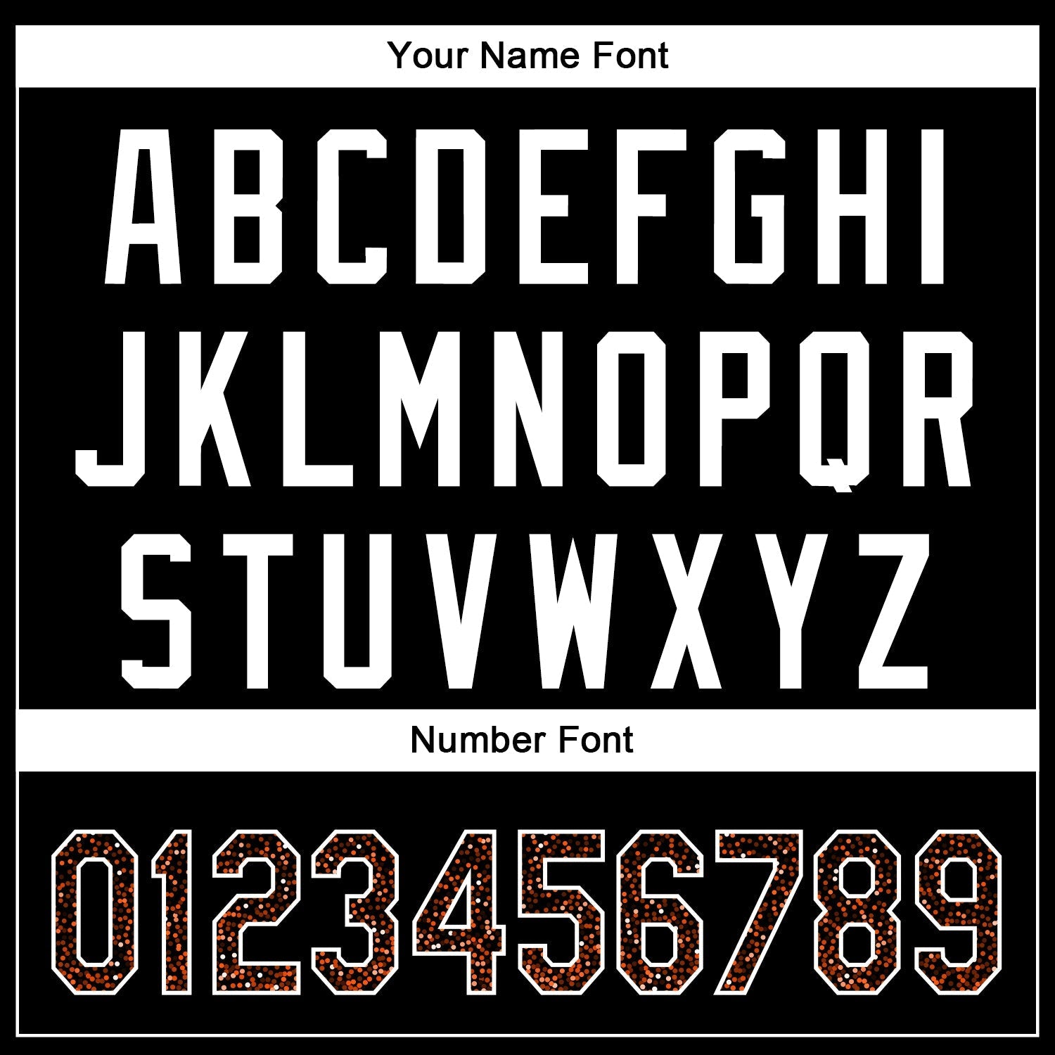 Custom Black Orange-White 3D Pattern Design Abstract Colorful Glittering Dot Authentic Baseball Jersey baseball jersey product view 5