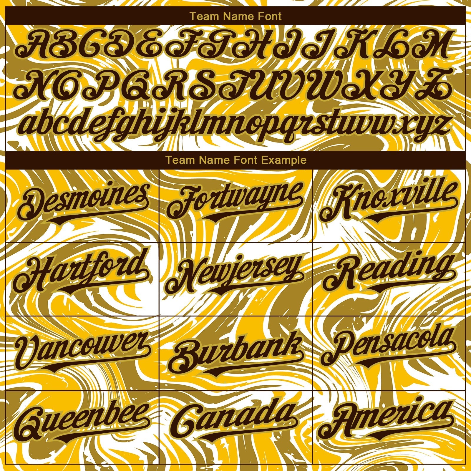 Custom Yellow Brown-Old Gold 3D Pattern Design Abstract Fluid Authentic Baseball Jersey baseball jersey product view 4