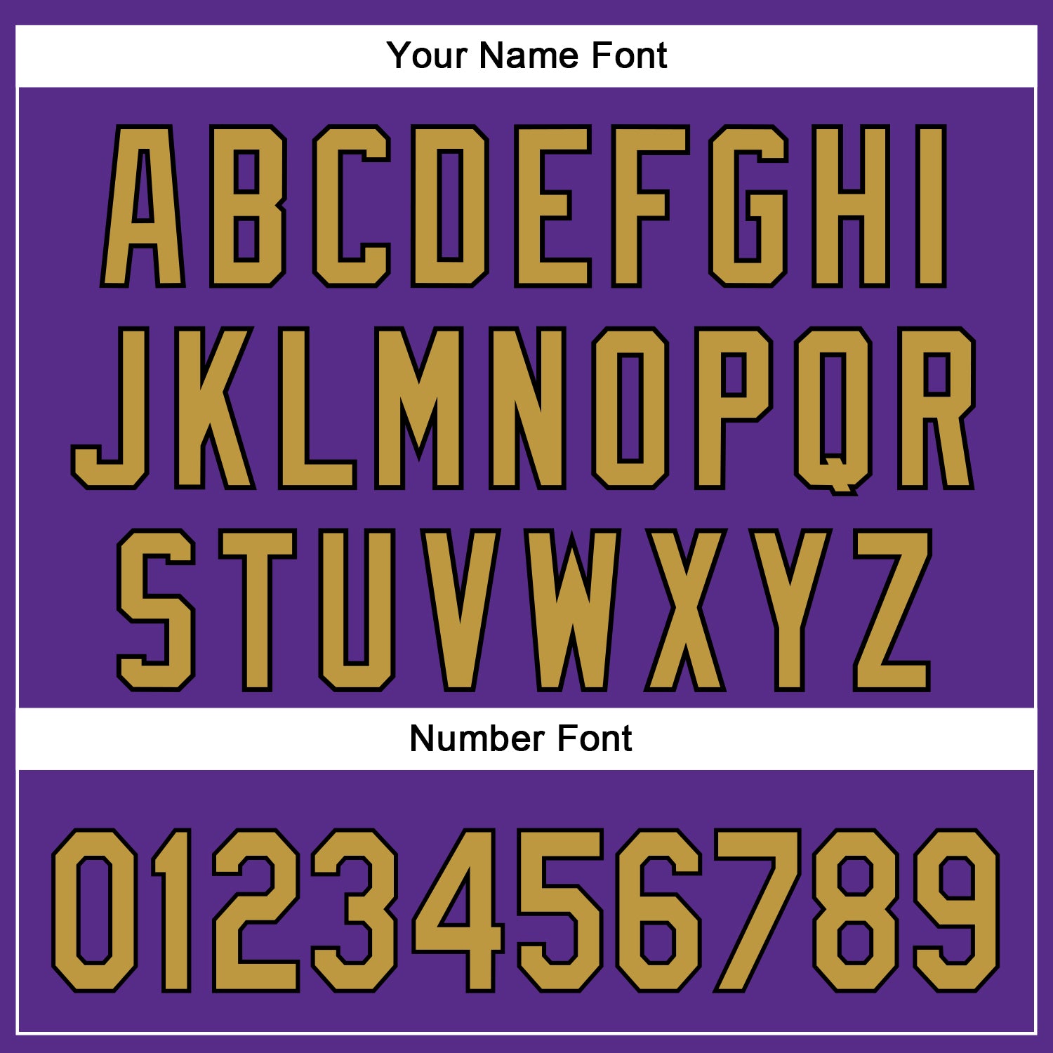 Custom Purple Old Gold-Black 3D Pattern Design Football Helmet Authentic Baseball Jersey football jersey product view 5