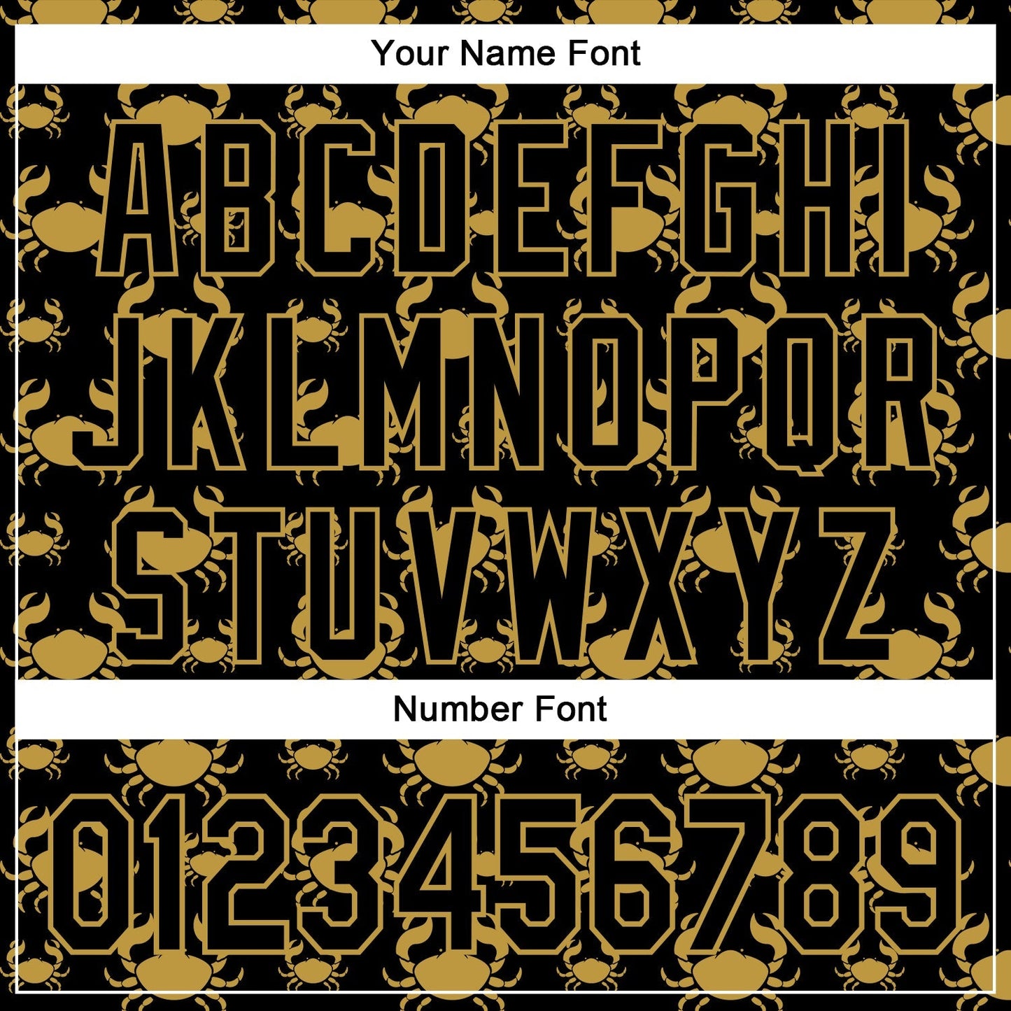 Custom Black Old Gold 3D Pattern Design Animal Crab Fruit Lemon Authentic Baseball Jersey baseball jersey product view 5