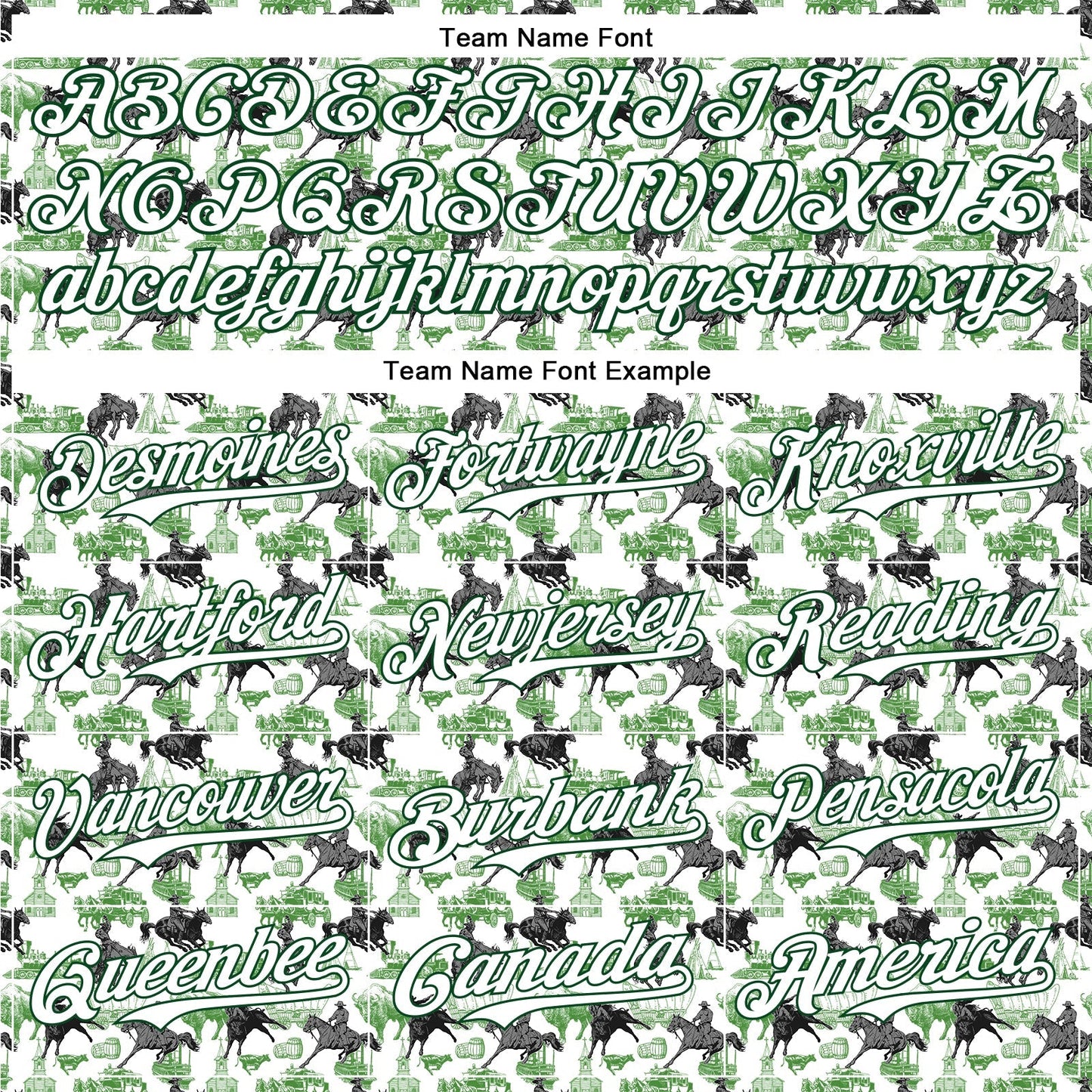 Custom White Green 3D Pattern Design Rodeo Cowboy Authentic Baseball Jersey baseball jersey product view 4