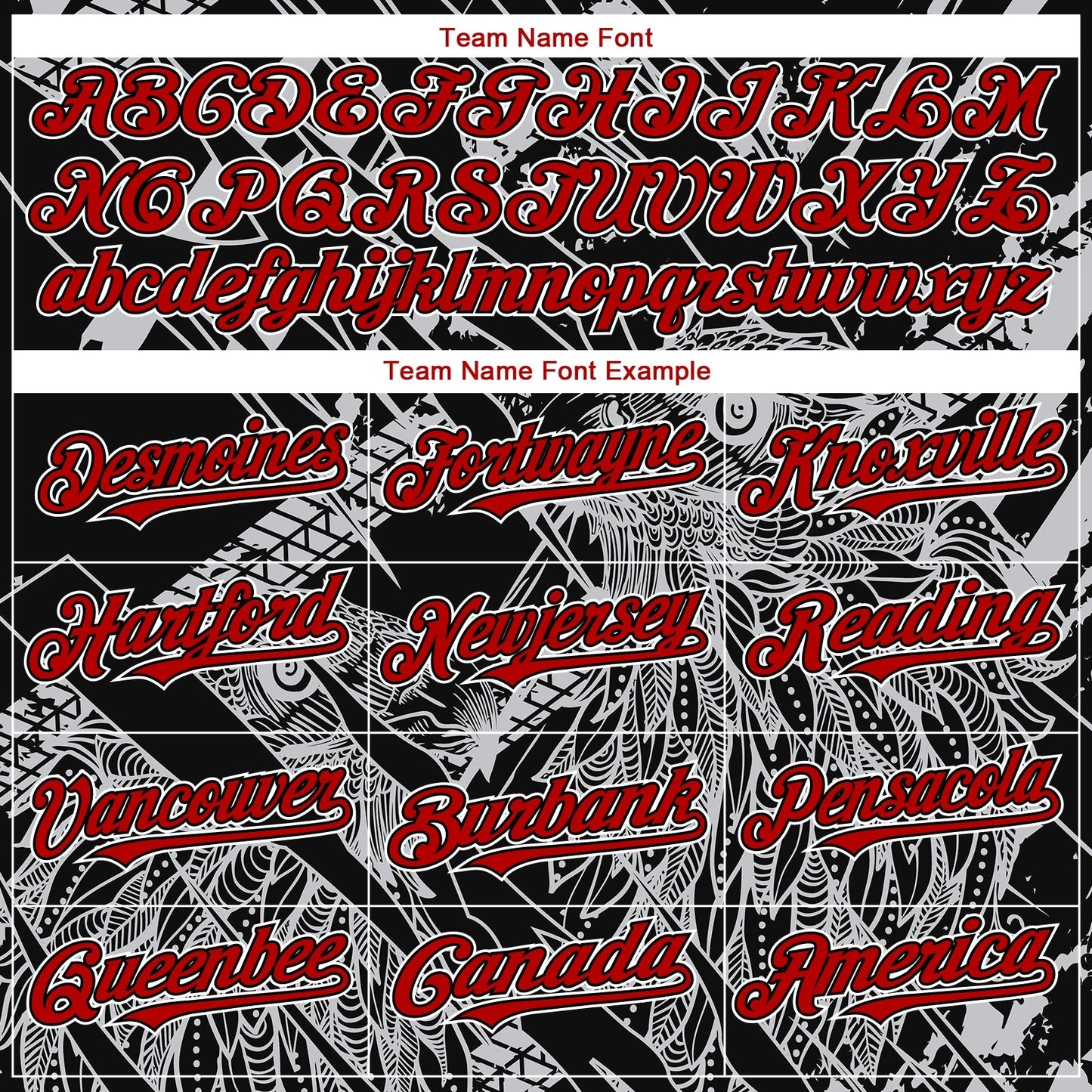 Custom Black Red-White 3D Pattern Design Animal Eagle Authentic Baseball Jersey baseball jersey product view 4