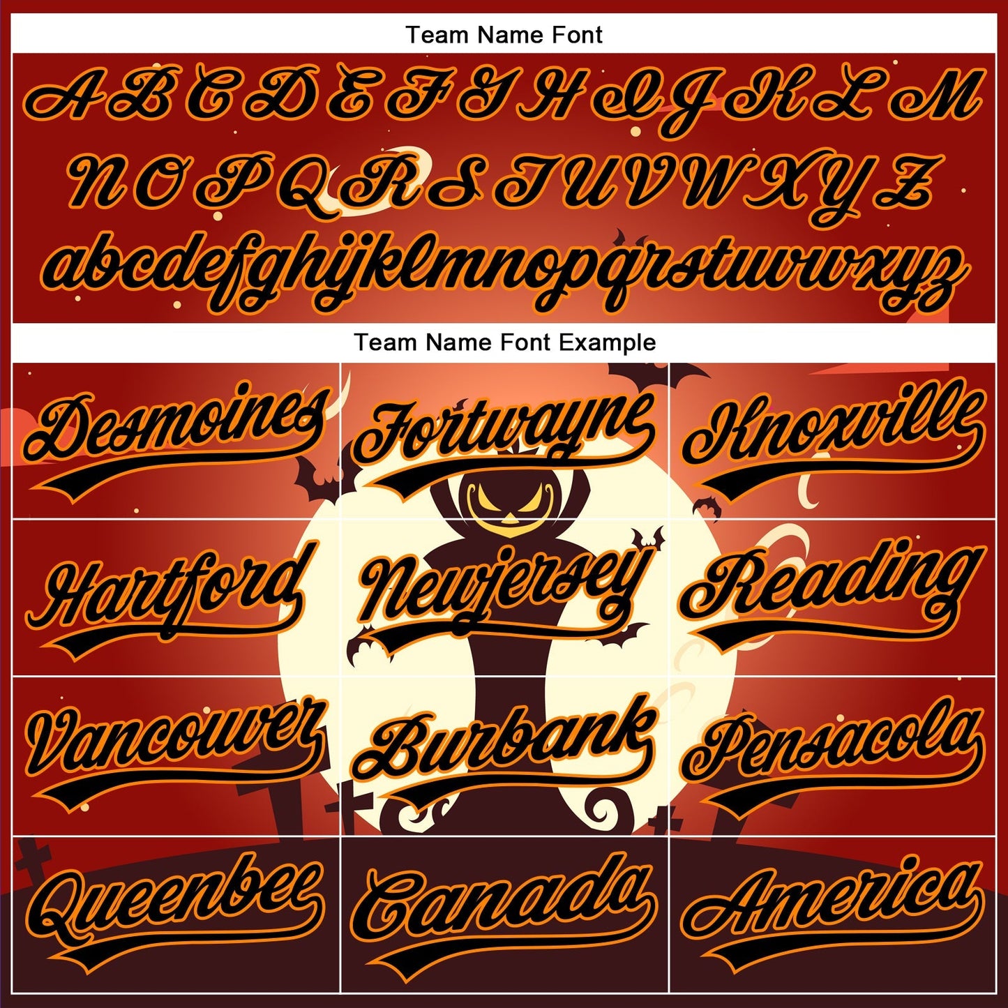 Custom Orange Black-Bay Orange 3D Pattern Halloween Authentic Baseball Jersey baseball jersey product view 4
