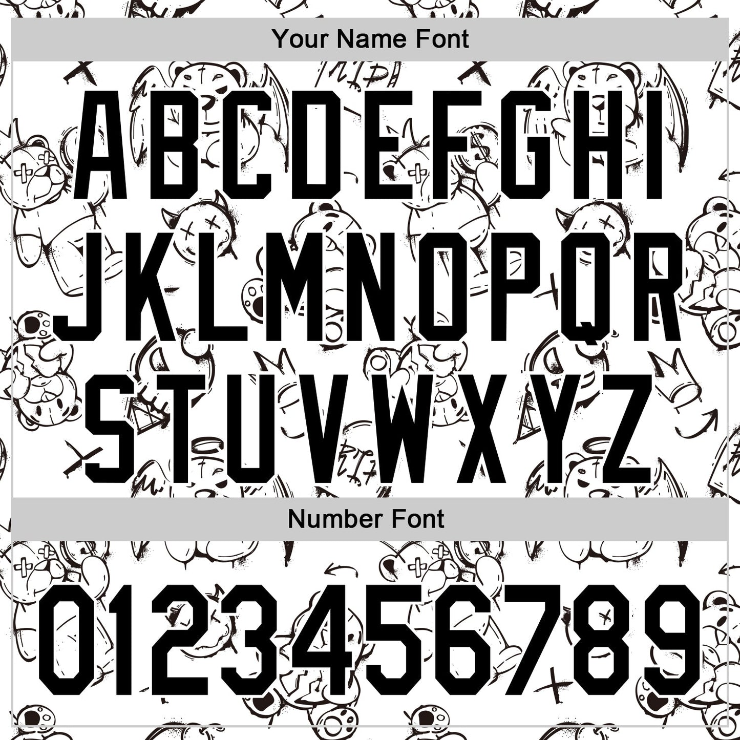 Custom White Black 3D Pattern Halloween Authentic Baseball Jersey baseball jersey product view 5