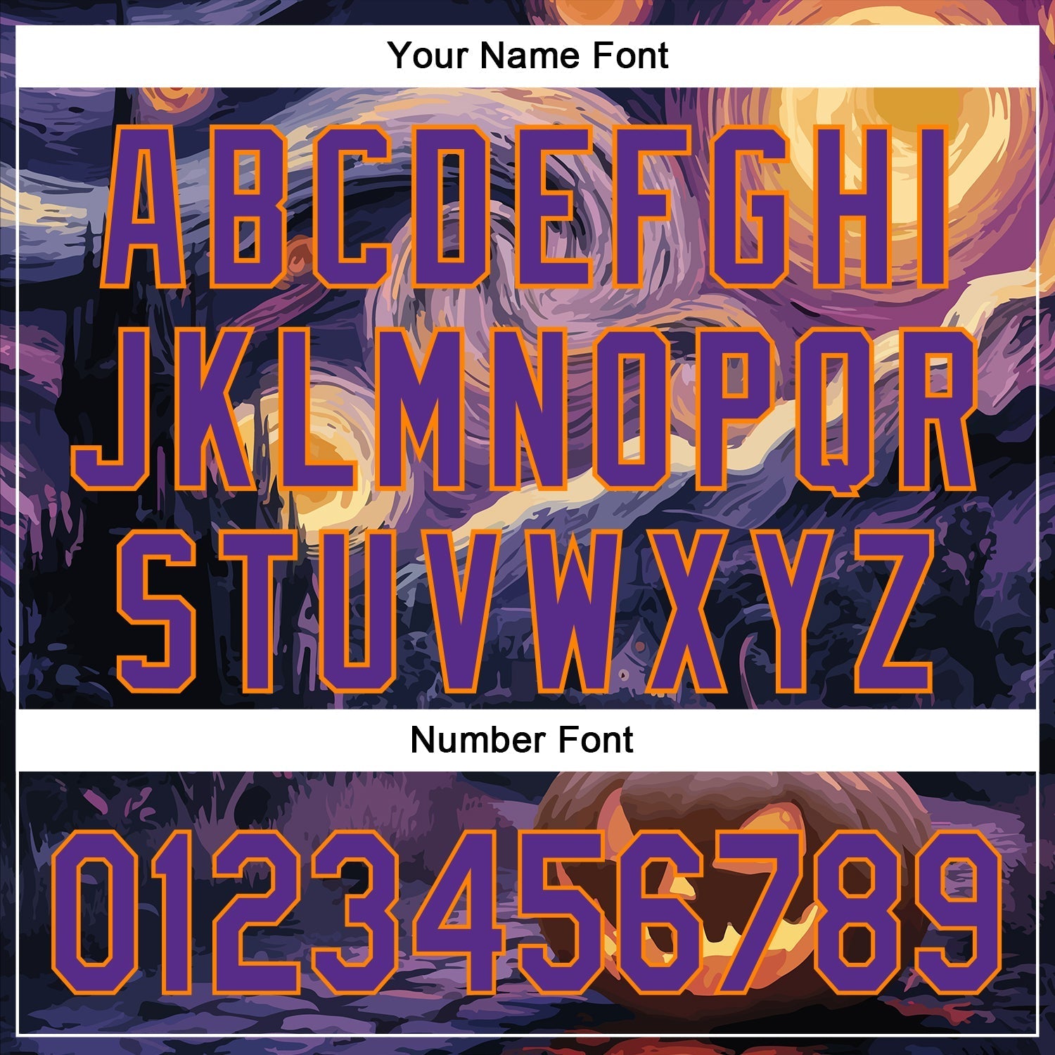 Custom Purple Bay Orange 3D Halloween Authentic Baseball Jersey baseball jersey product view 5