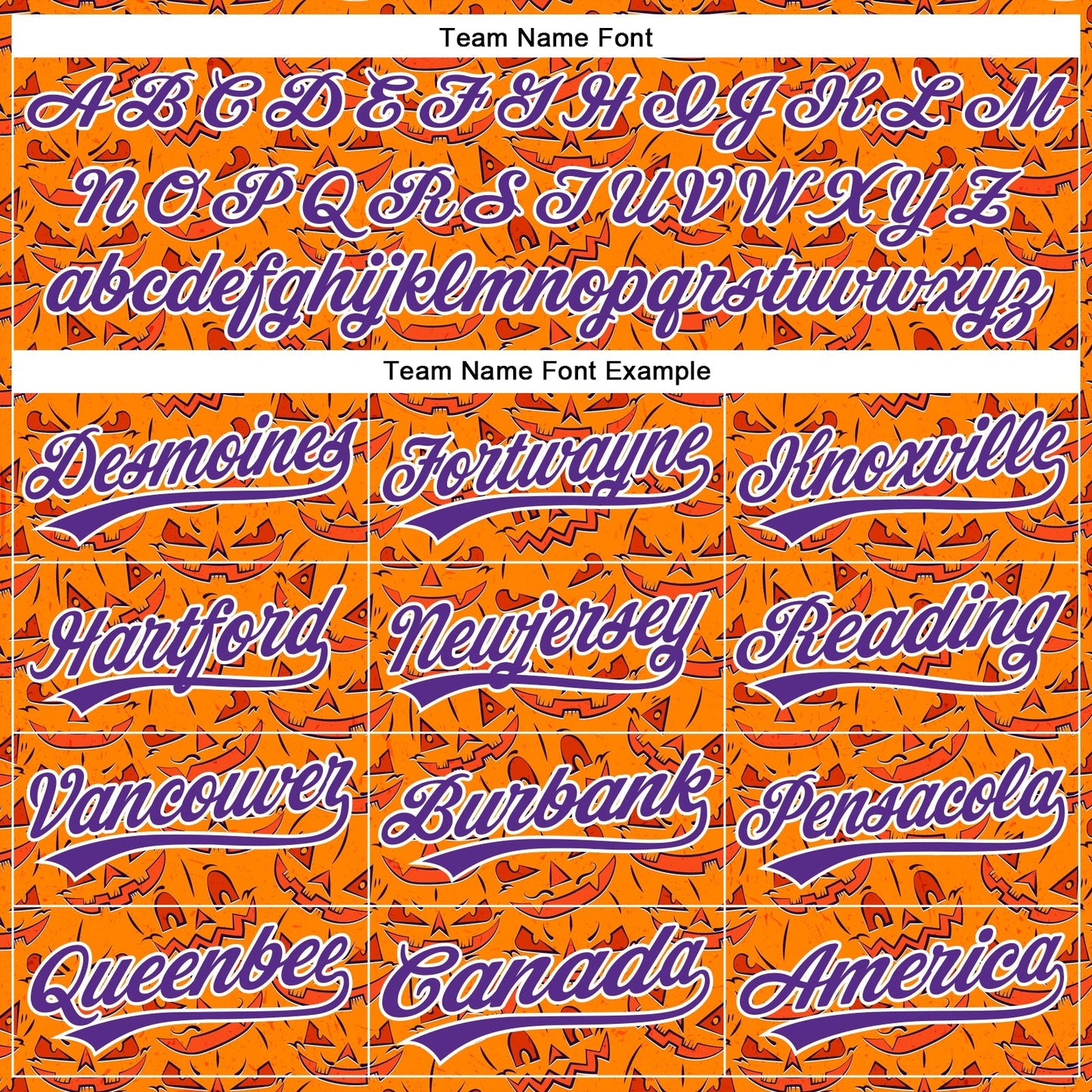 Custom Bay Orange Purple-White 3D Halloween Authentic Baseball Jersey baseball jersey product view 4