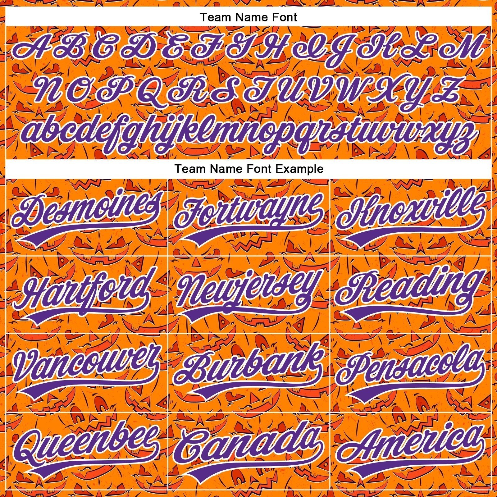Custom Bay Orange Purple-White 3D Halloween Authentic Baseball Jersey baseball jersey product view 4