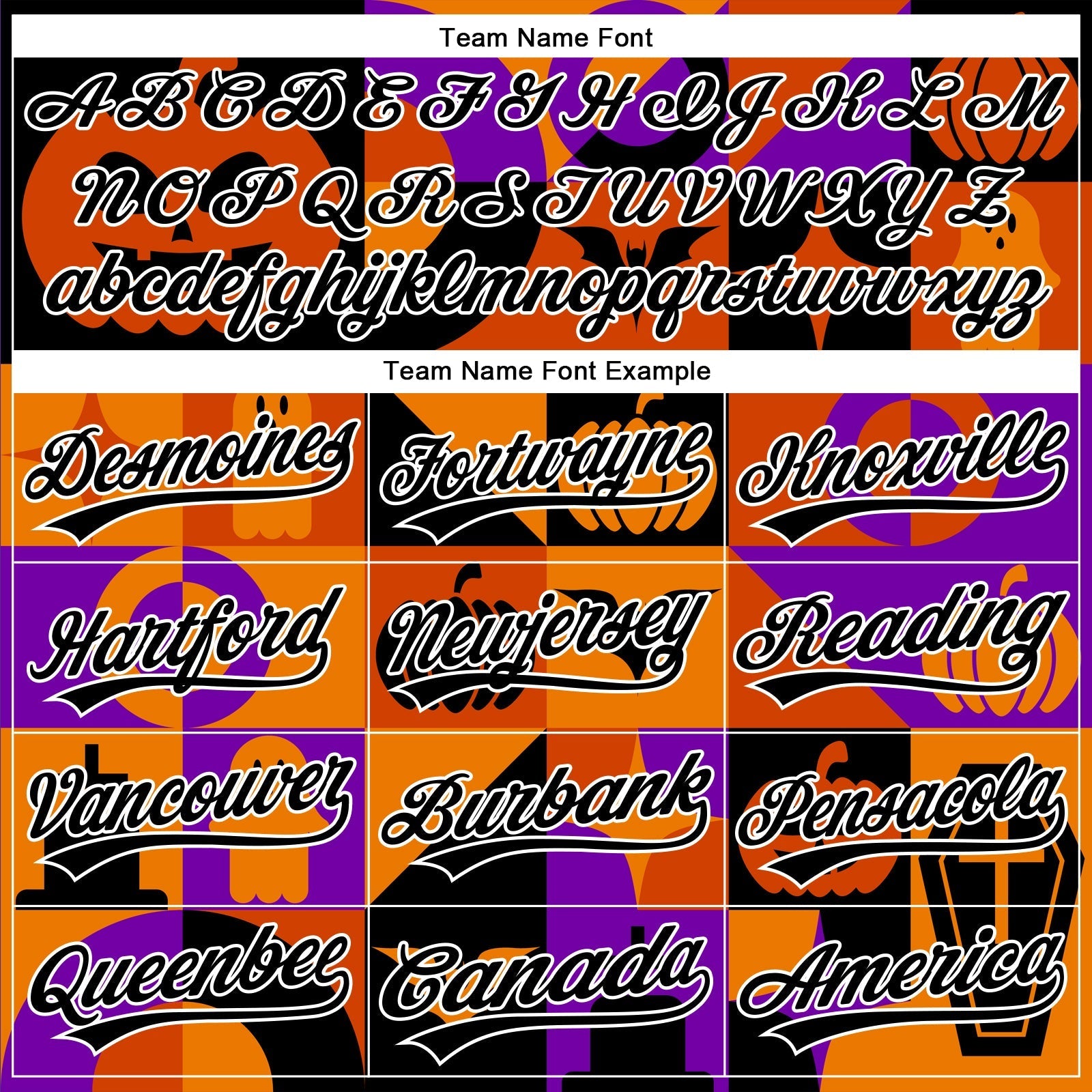Custom Orange Black-Purple 3D Halloween Authentic Baseball Jersey baseball jersey product view 4