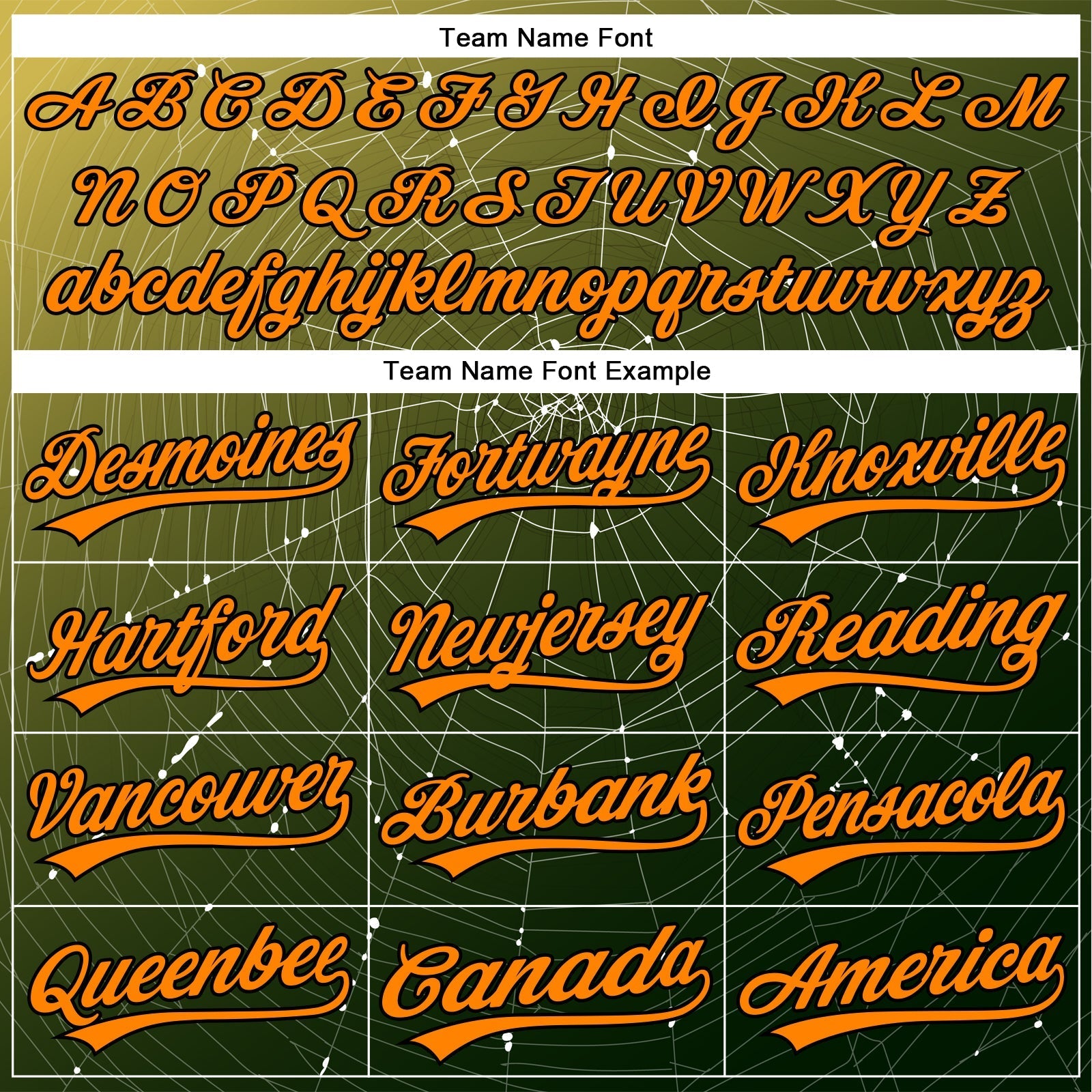 Custom Black Bay Orange 3D Halloween Authentic Baseball Jersey baseball jersey product view 4