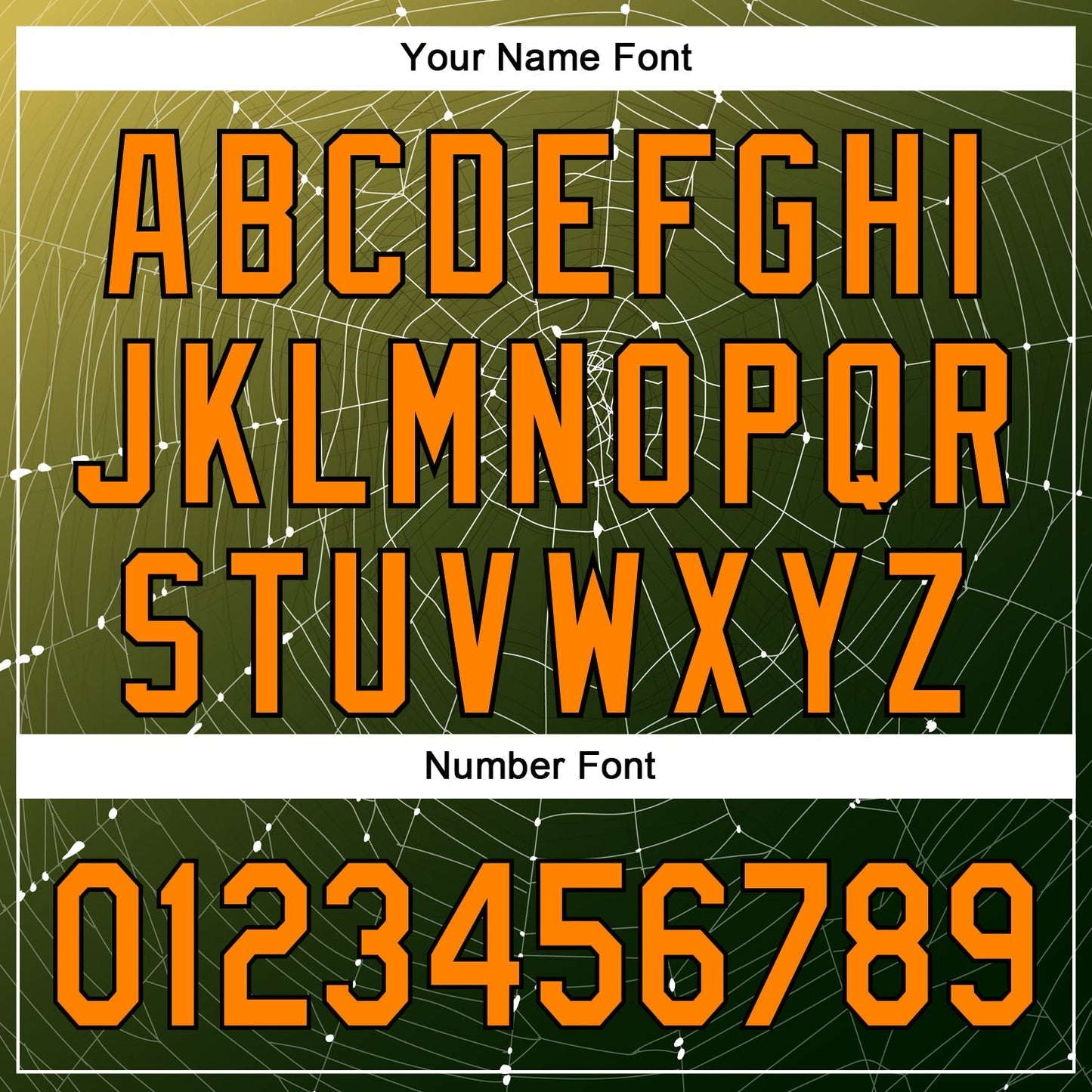 Custom Black Bay Orange 3D Halloween Authentic Baseball Jersey baseball jersey product view 5