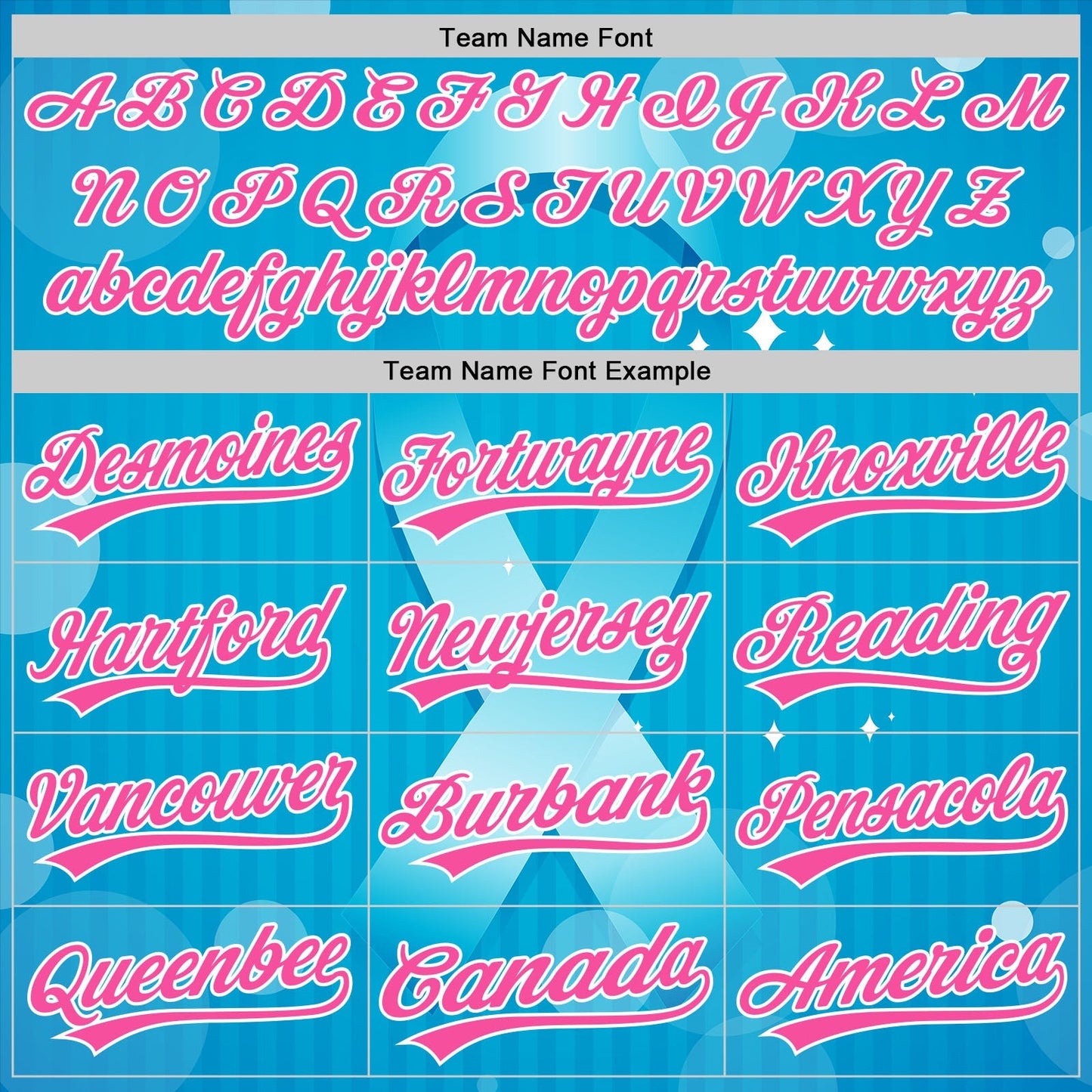 Custom Sky Blue Pink-White 3D Prostate Cancer Ribbon Authentic Baseball Jersey baseball jersey product view 4