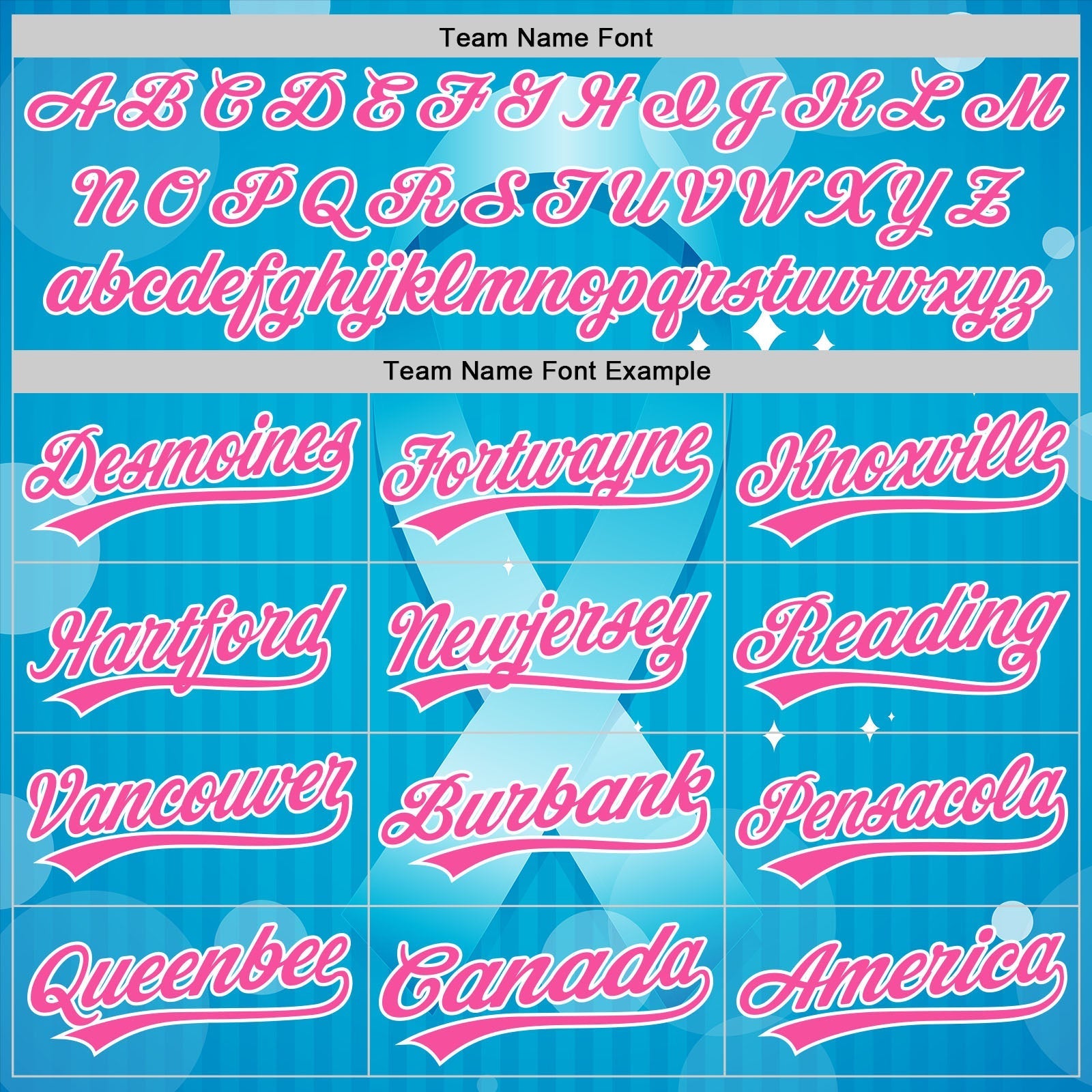 Custom Sky Blue Pink-White 3D Prostate Cancer Ribbon Authentic Baseball Jersey baseball jersey product view 4