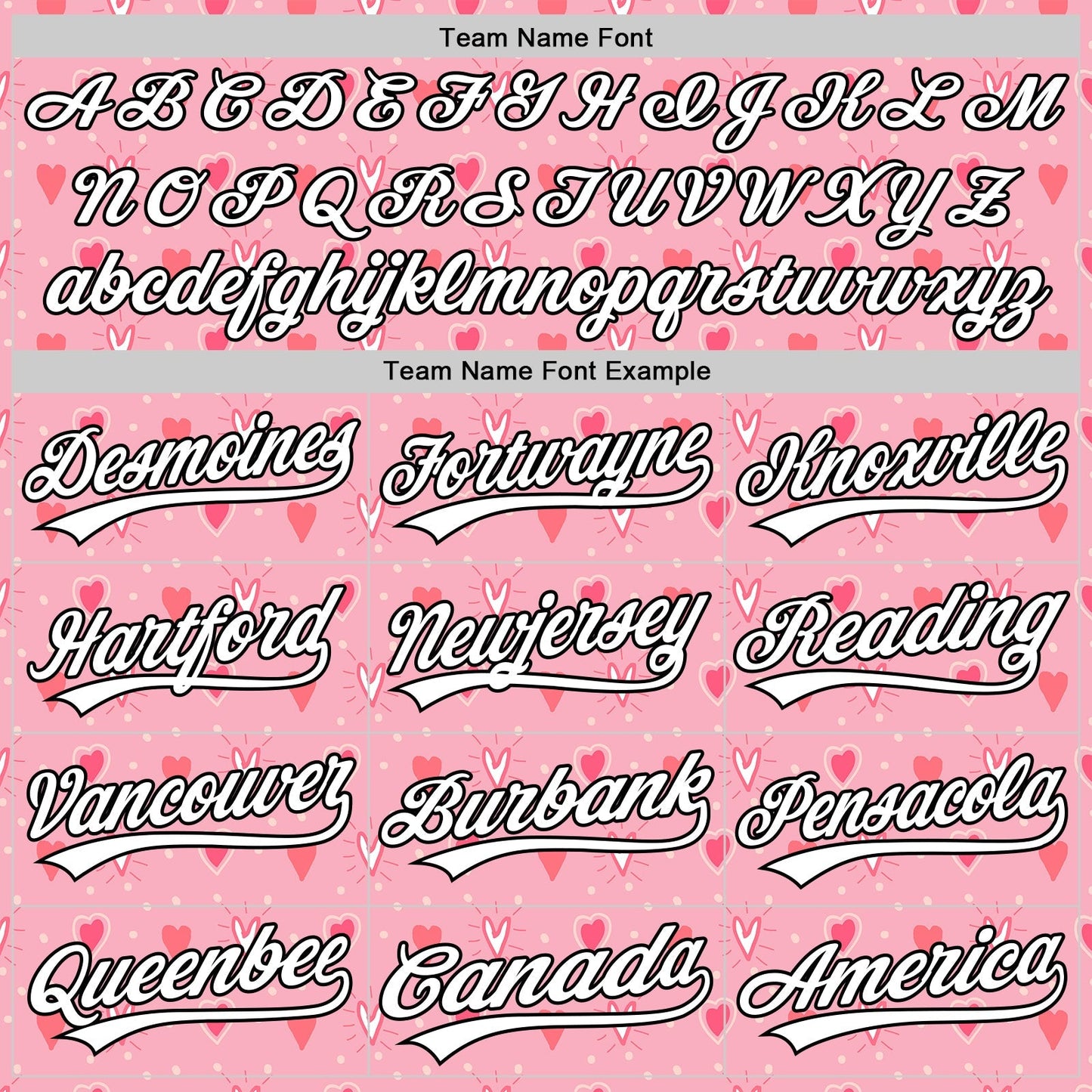 Custom Light Pink White-Black 3D Love Heart Valentine's Day Authentic Baseball Jersey baseball jersey product view 4