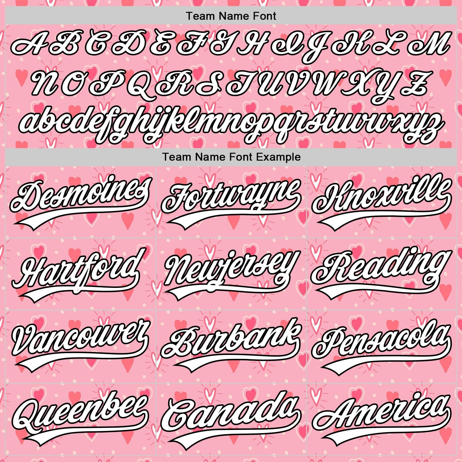Custom Light Pink White-Black 3D Love Heart Valentine's Day Authentic Baseball Jersey baseball jersey product view 4