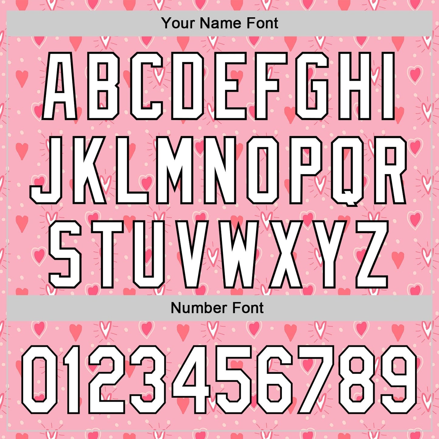 Custom Light Pink White-Black 3D Love Heart Valentine's Day Authentic Baseball Jersey baseball jersey product view 5