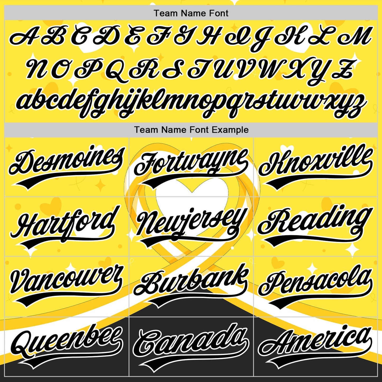 Custom Yellow Black-White 3D Bone Cancer Ribbon Authentic Baseball Jersey baseball jersey product view 4
