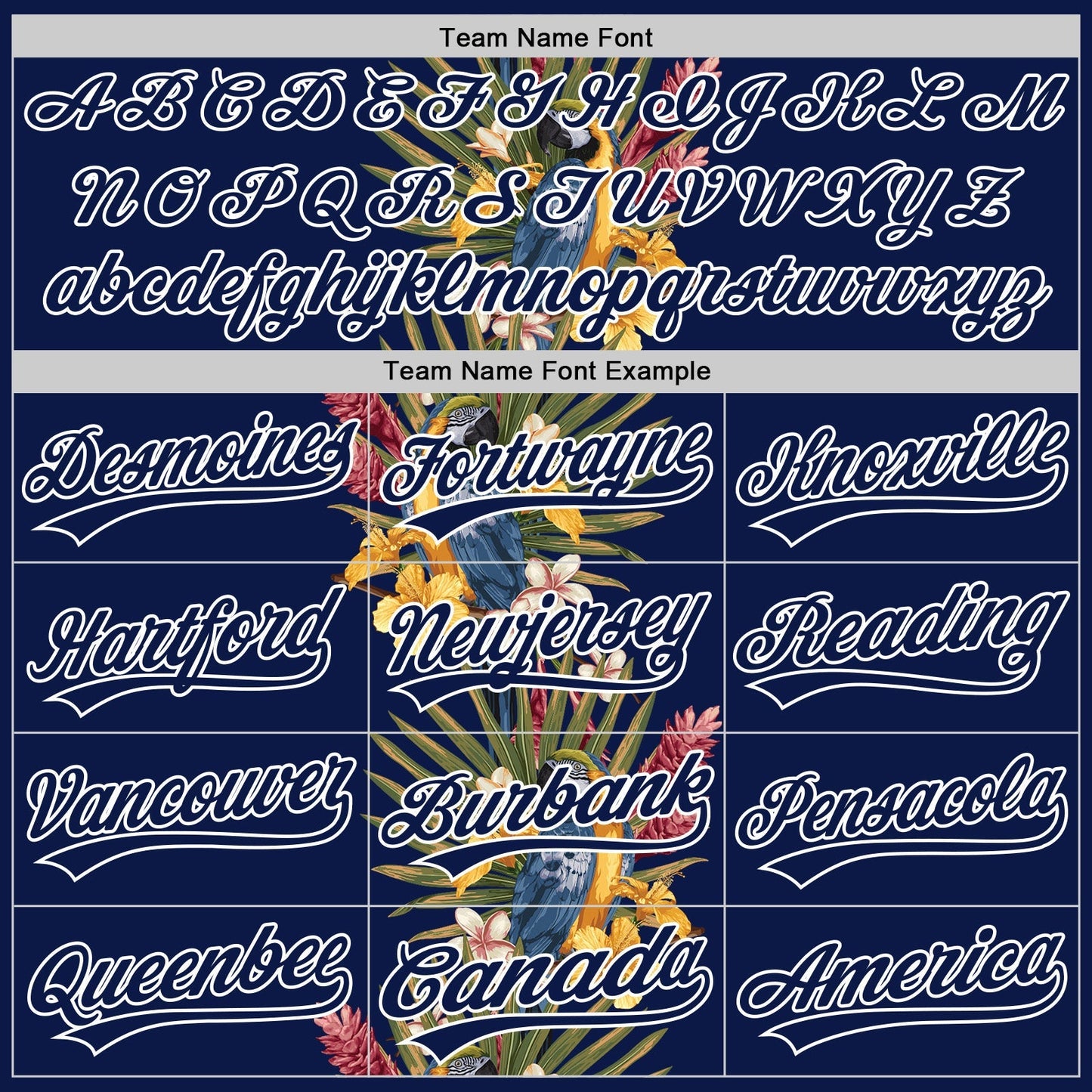 Custom Navy White 3D Tropical Hawaii Palm Tree And Bird Authentic Baseball Jersey baseball jersey product view 4