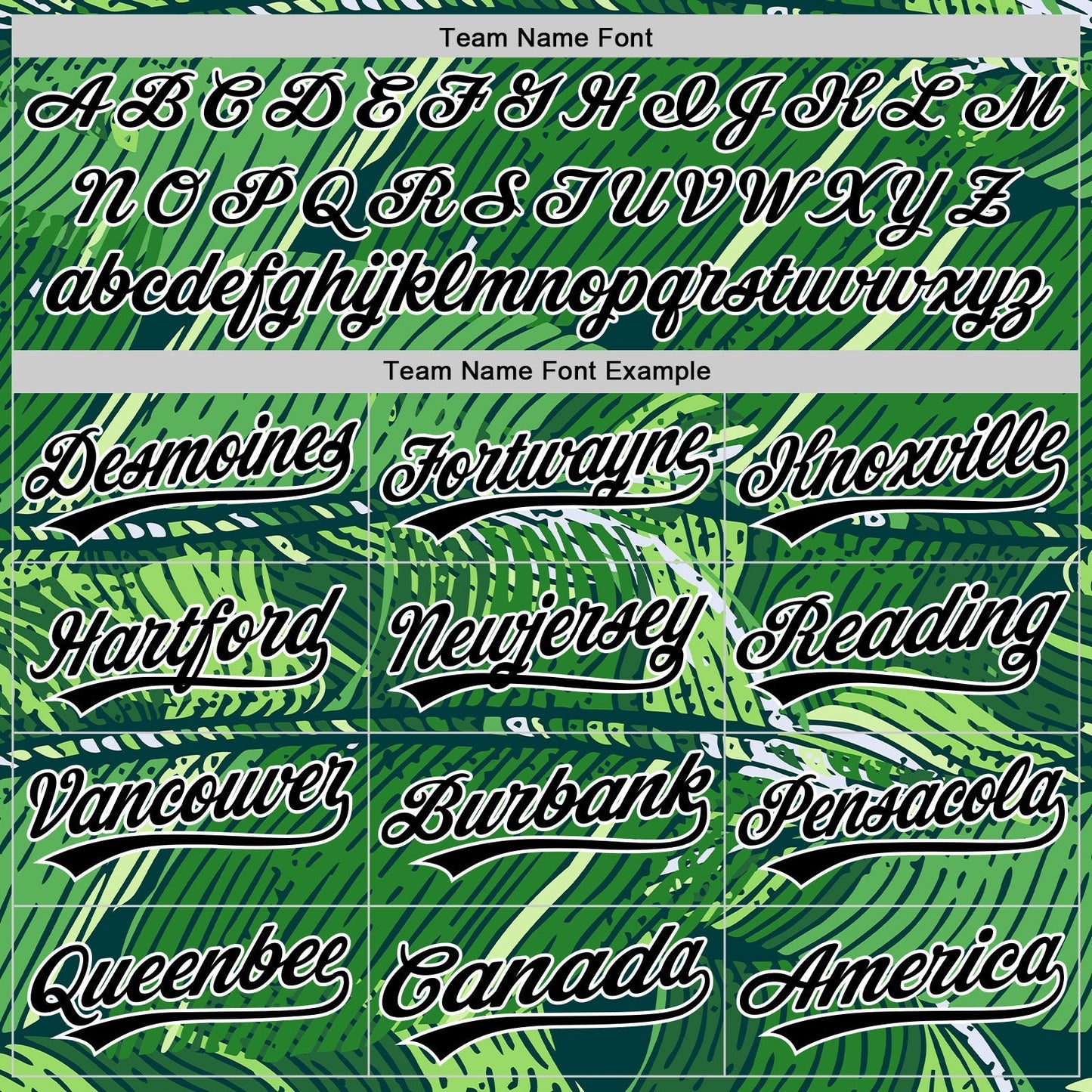 Custom Green Black-White 3D Tropical Hawaii Jungle Leaves Authentic Baseball Jersey baseball jersey product view 4