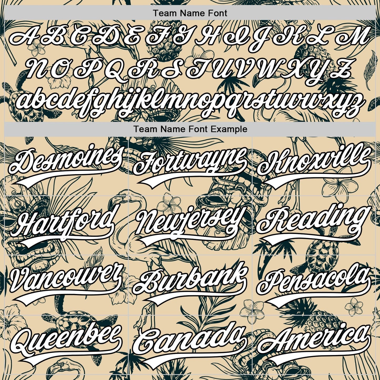 Custom City Cream White-Black 3D Tropical Hawaii Plant And Flamingo Authentic Baseball Jersey baseball jersey product view 4