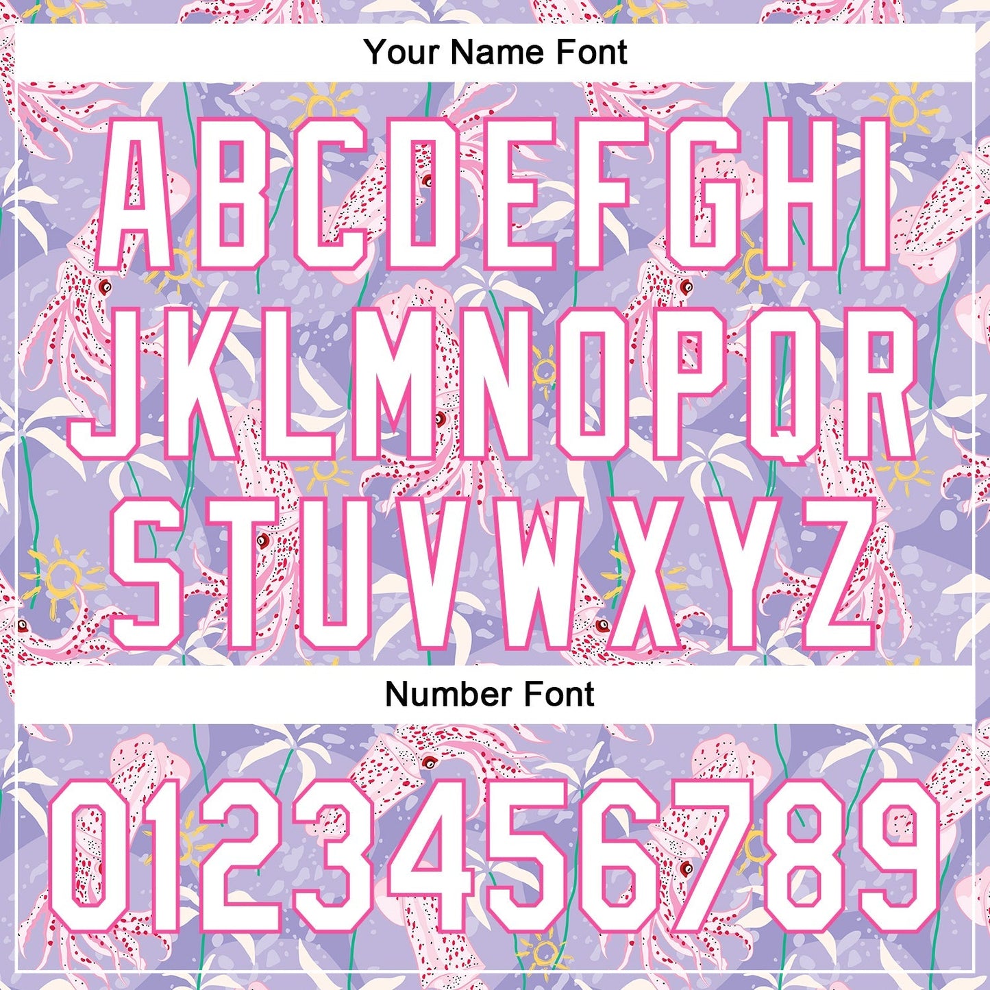 Custom Light Purple White-Pink 3D Hawaii Beach Tropical Octopus Authentic Baseball Jersey baseball jersey product view 5