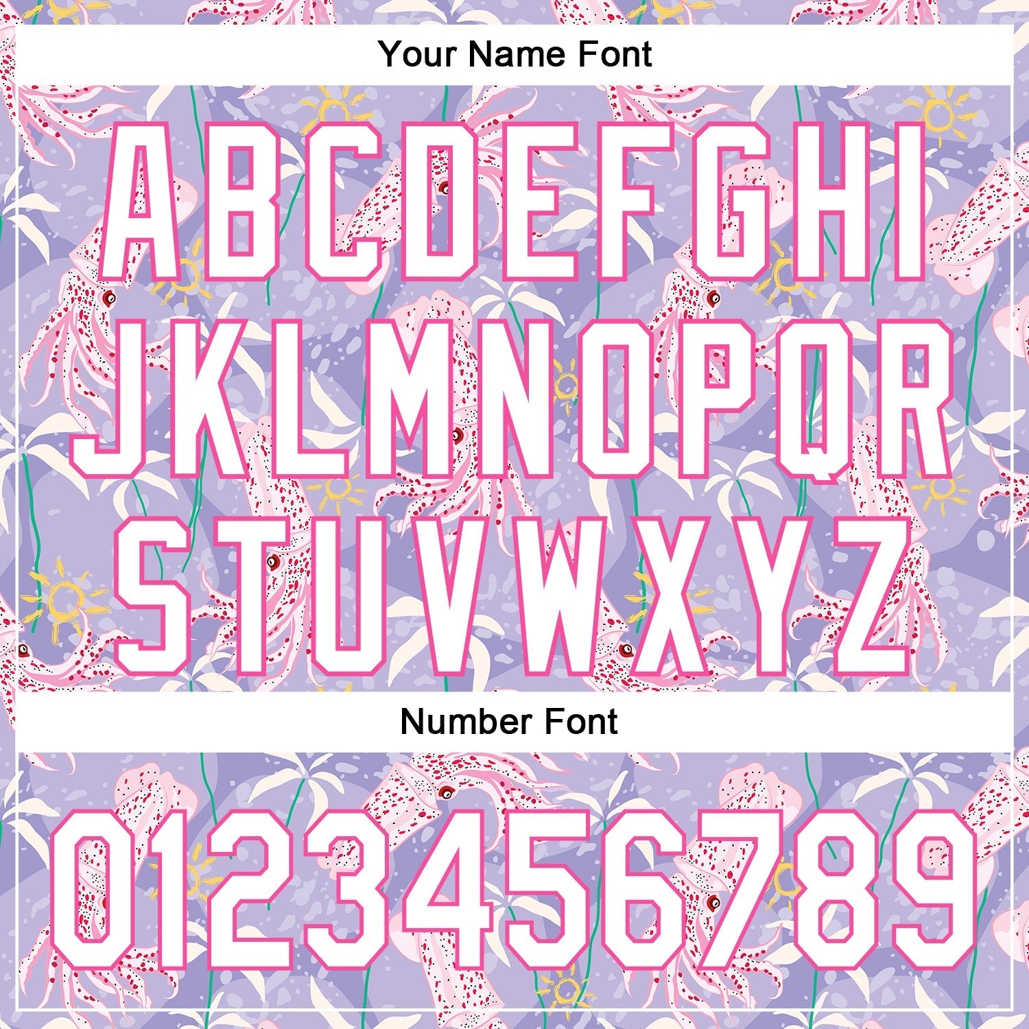 Custom Light Purple White-Pink 3D Hawaii Beach Tropical Octopus Authentic Baseball Jersey baseball jersey product view 5
