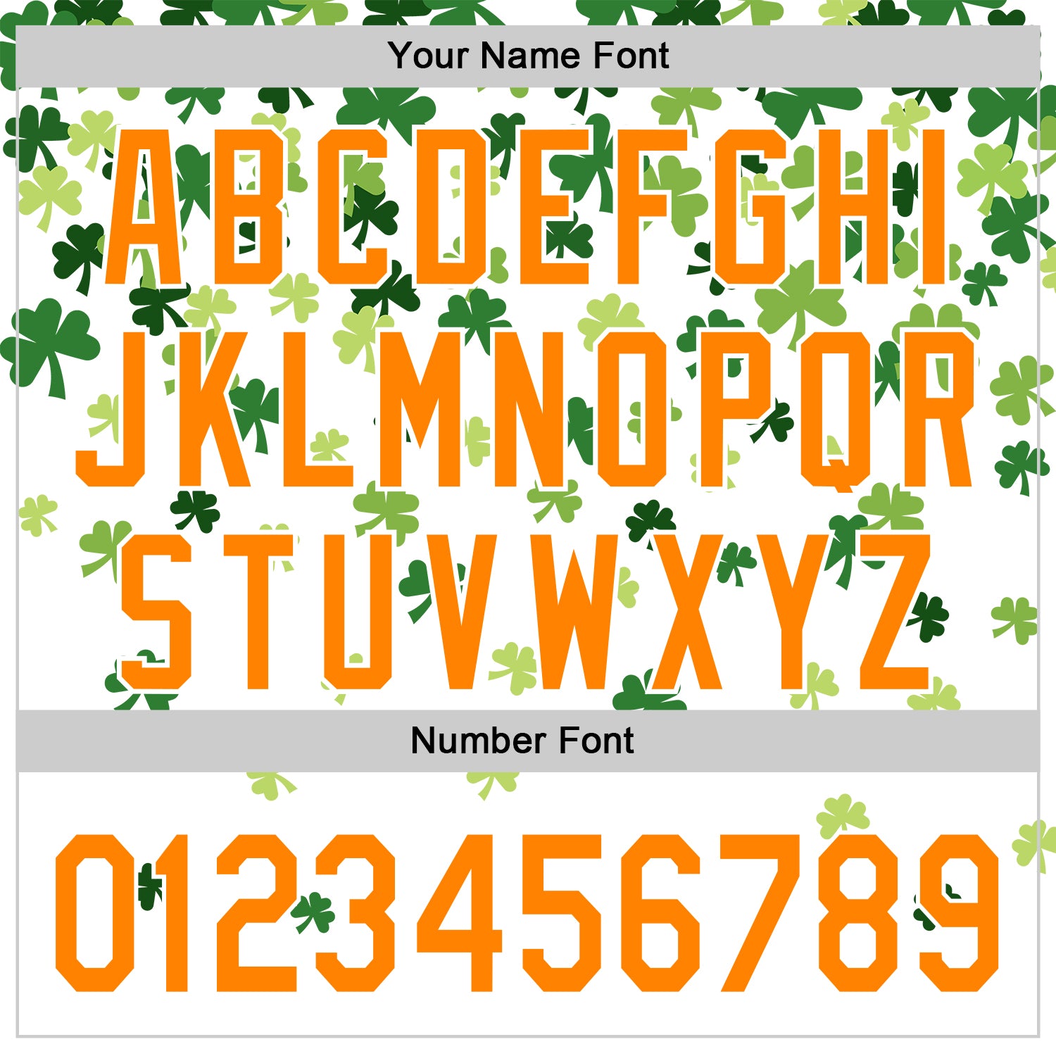 Custom White Bay Orange-Green 3D St. Patrick's Day Shamrock Authentic Baseball Jersey baseball jersey product view 5