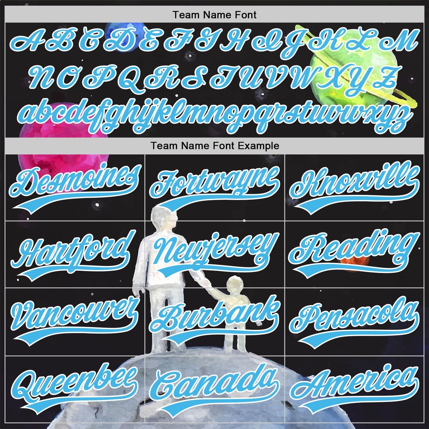 Custom Black Sky Blue-White 3D Pattern Design Father's Day Family Love Authentic Baseball Jersey baseball jersey product view 4