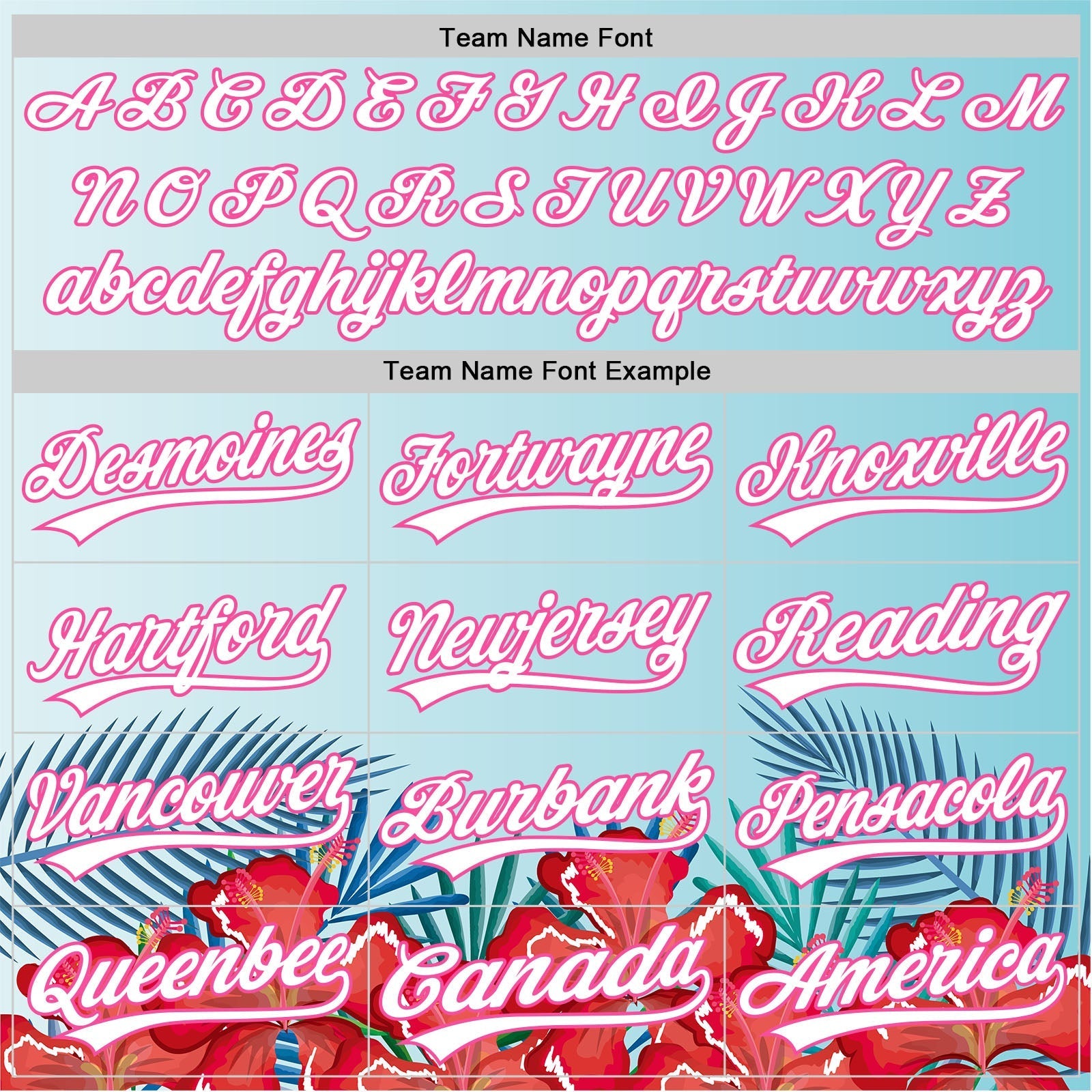 Custom Ice Blue White-Pink 3D Pattern Design Mother's Day Flower Authentic Baseball Jersey baseball jersey product view 4