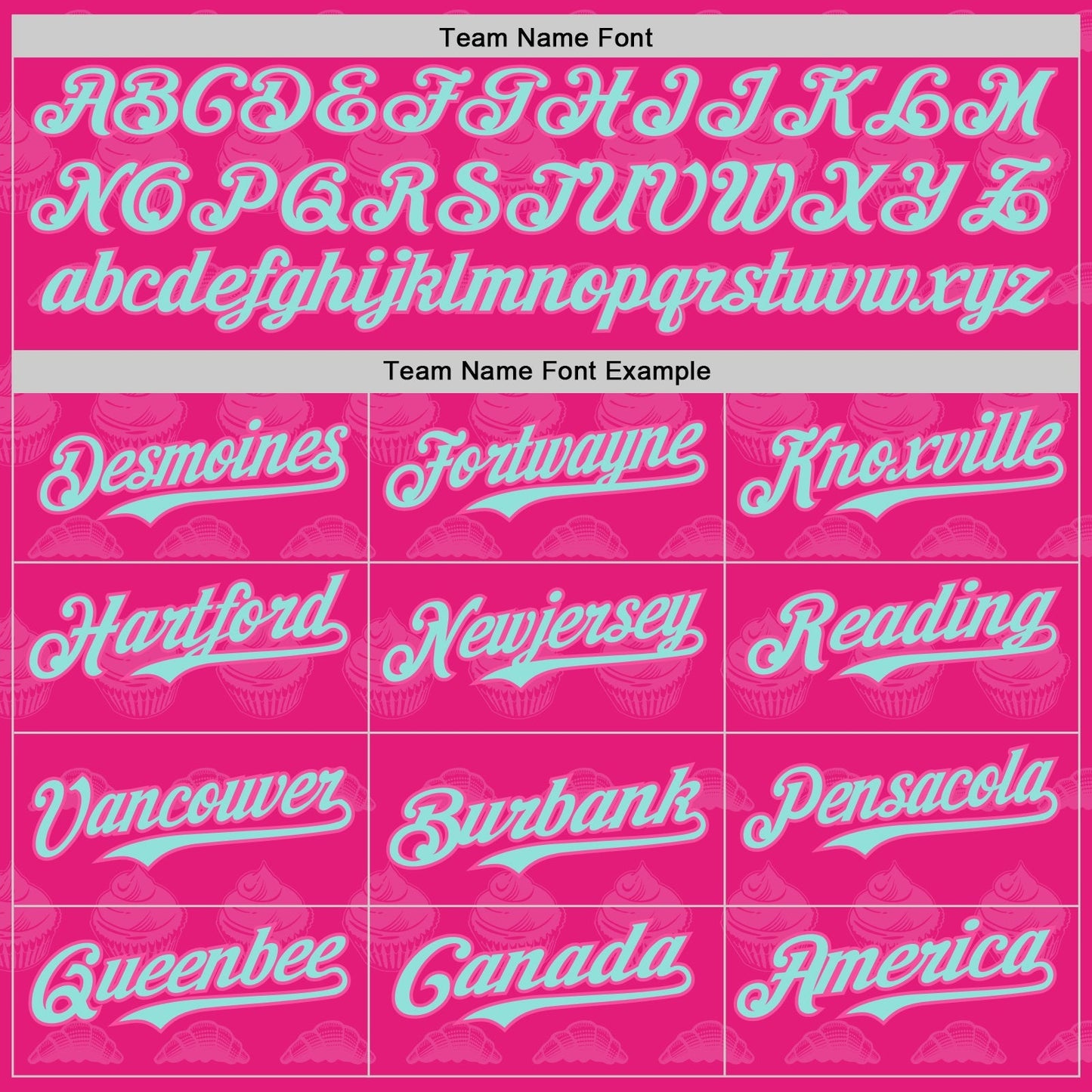 Custom Hot Pink Ice Blue-Pink 3D Pattern Design Foodie Food Dessert Cake Authentic Baseball Jersey baseball jersey product view 4