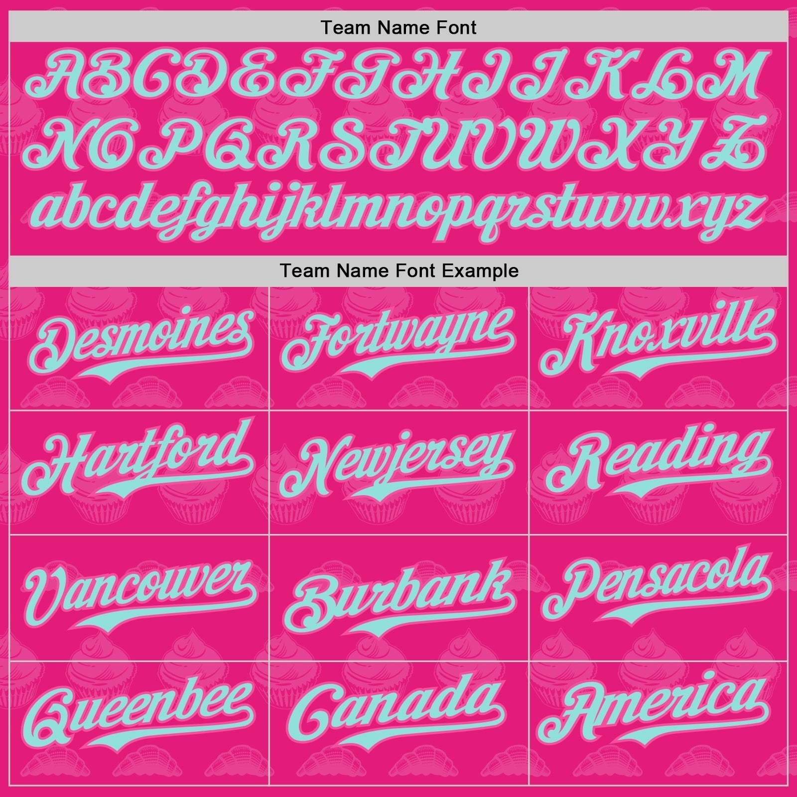 Custom Hot Pink Ice Blue-Pink 3D Pattern Design Foodie Food Dessert Cake Authentic Baseball Jersey baseball jersey product view 4