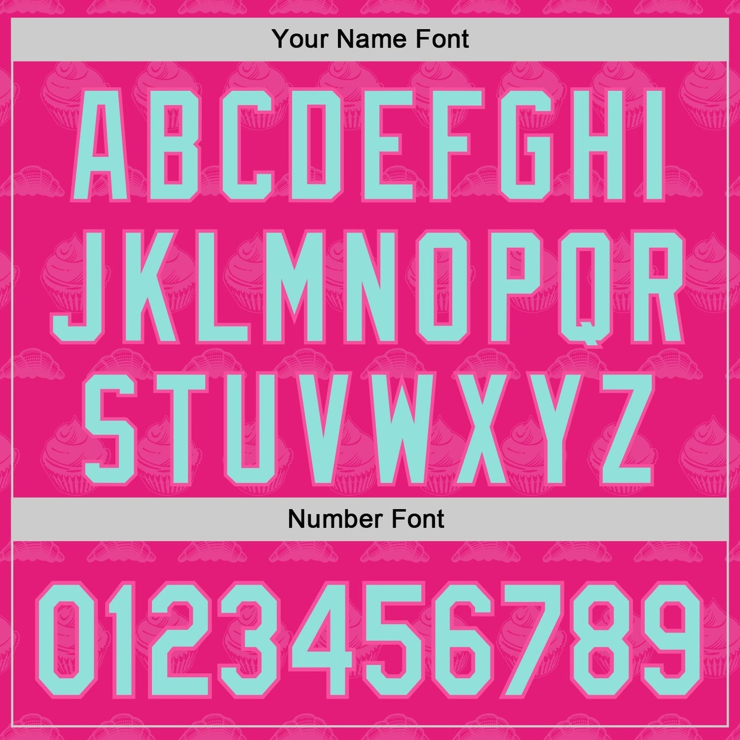 Custom Hot Pink Ice Blue-Pink 3D Pattern Design Foodie Food Dessert Cake Authentic Baseball Jersey baseball jersey product view 5
