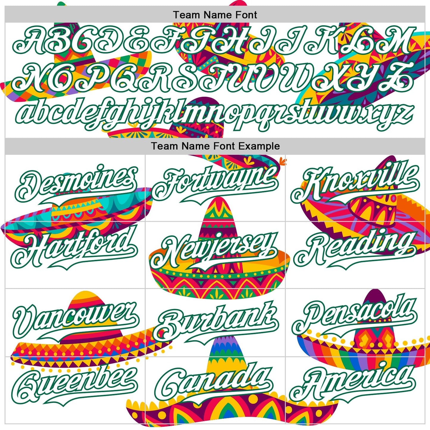 Custom White Kelly Green 3D Mexican Festival Sombrero Cinco de Mayo Authentic Baseball Jersey baseball jersey product view 4
