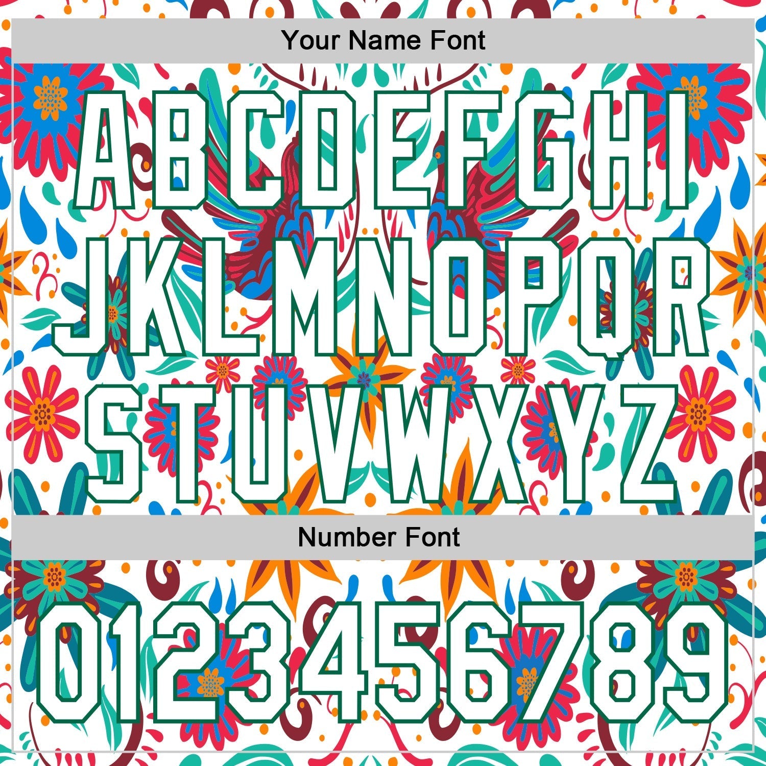 Custom White Kelly Green 3D Mexican Festival Flower Cinco de Mayo Authentic Baseball Jersey baseball jersey product view 5