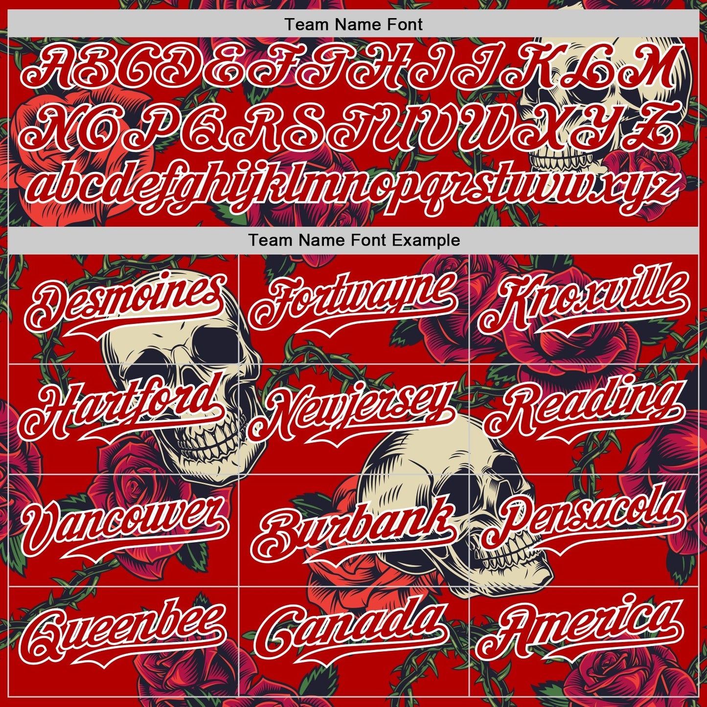 Custom Red White 3D Mexican Festival Skull And Flower Cinco de Mayo Authentic Baseball Jersey baseball jersey product view 4