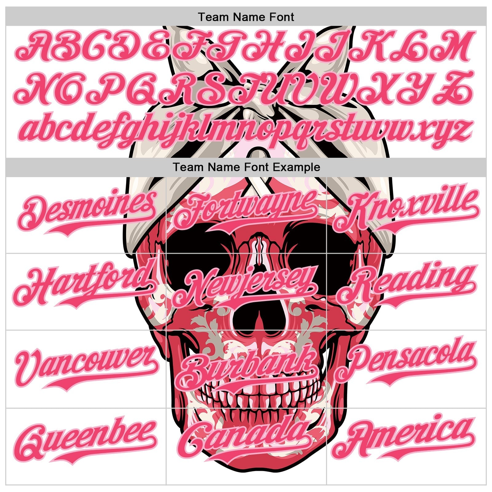 Custom White Neon Pink-Light Pink 3D Pink Ribbon Skull Authentic Baseball Jersey baseball jersey product view 4