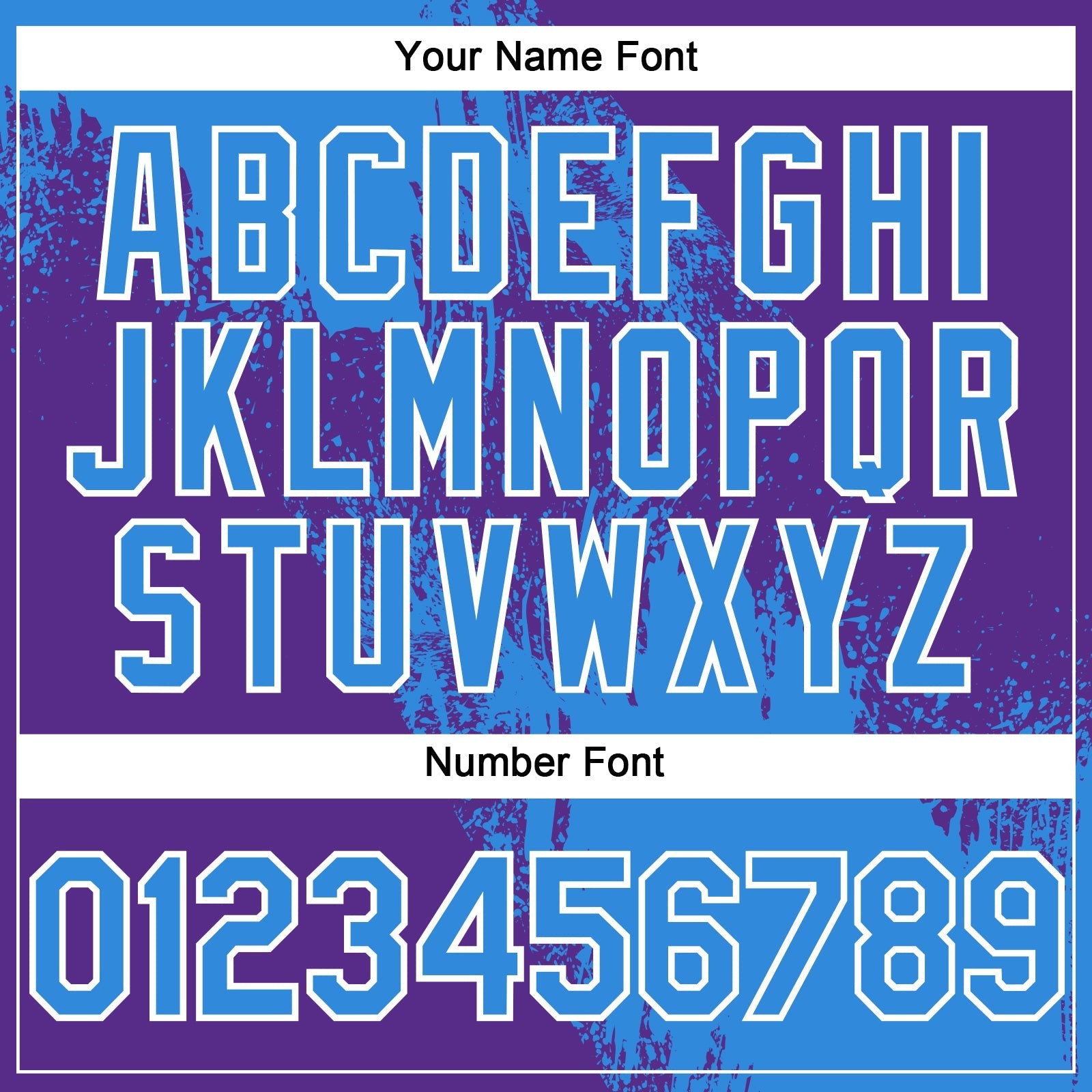 Custom Electric Blue Purple-White 3D Pattern Design Abstract Brush Stroke Authentic Baseball Jersey baseball jersey product view 5
