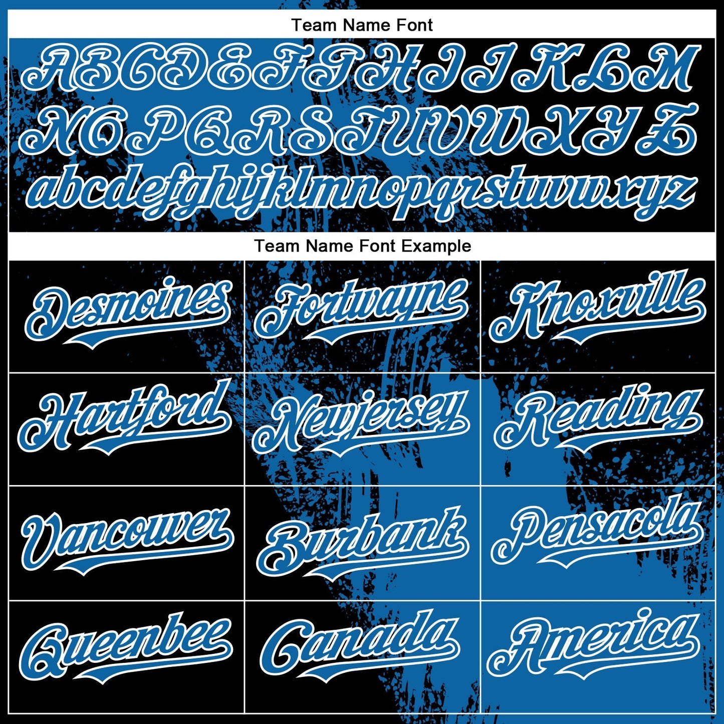 Custom Blue Black-White 3D Pattern Design Abstract Brush Stroke Authentic Baseball Jersey baseball jersey product view 4
