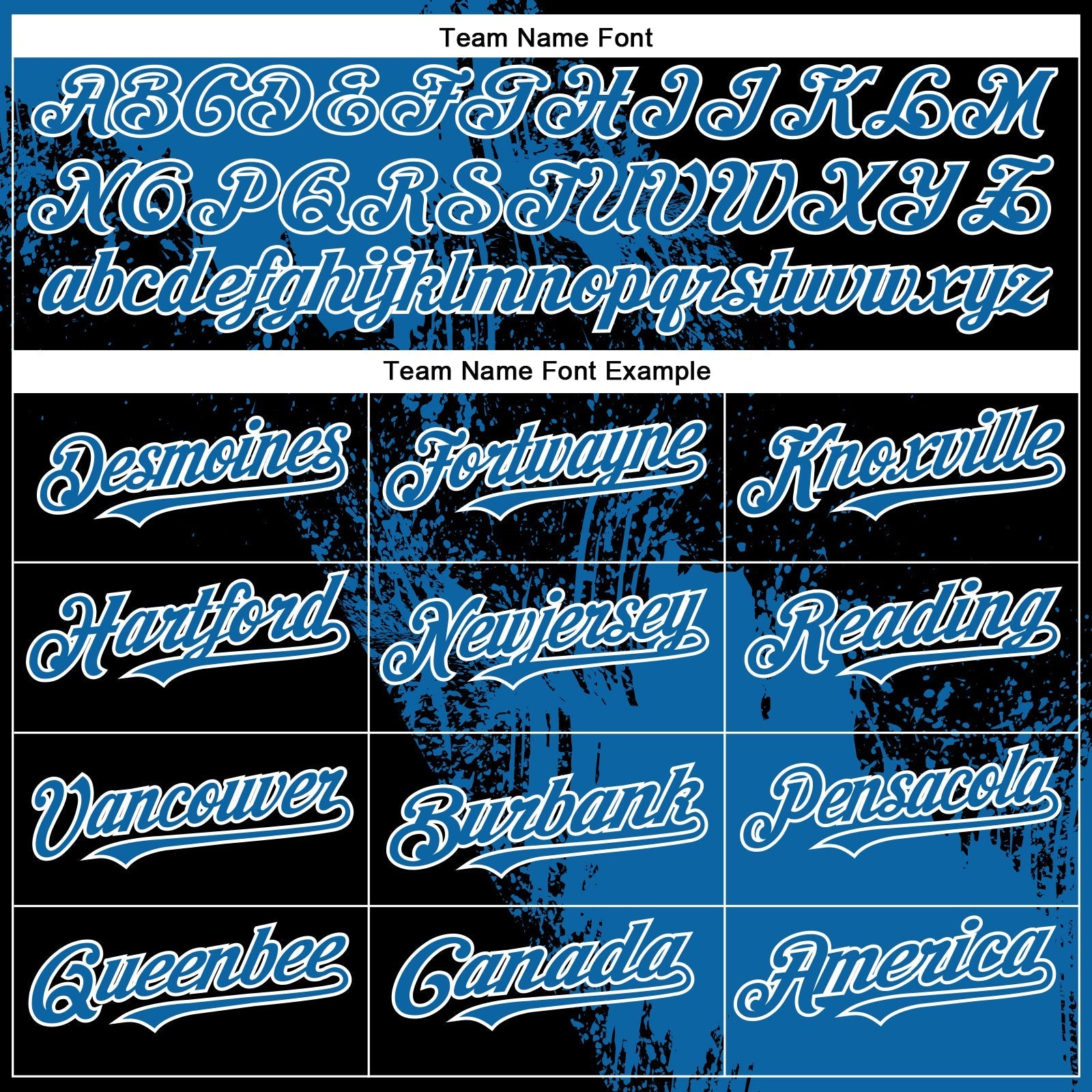 Custom Blue Black-White 3D Pattern Design Abstract Brush Stroke Authentic Baseball Jersey baseball jersey product view 4