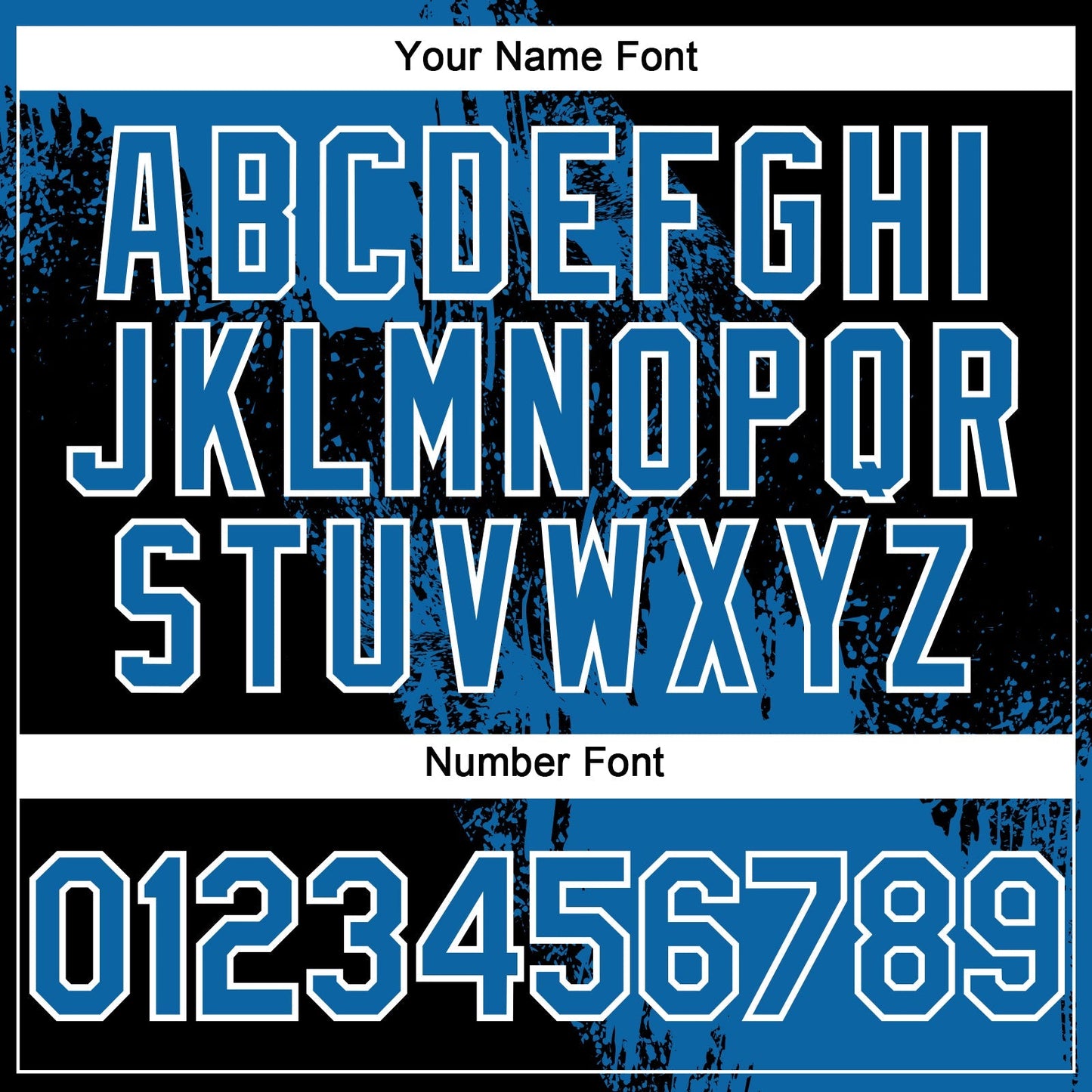 Custom Blue Black-White 3D Pattern Design Abstract Brush Stroke Authentic Baseball Jersey baseball jersey product view 5