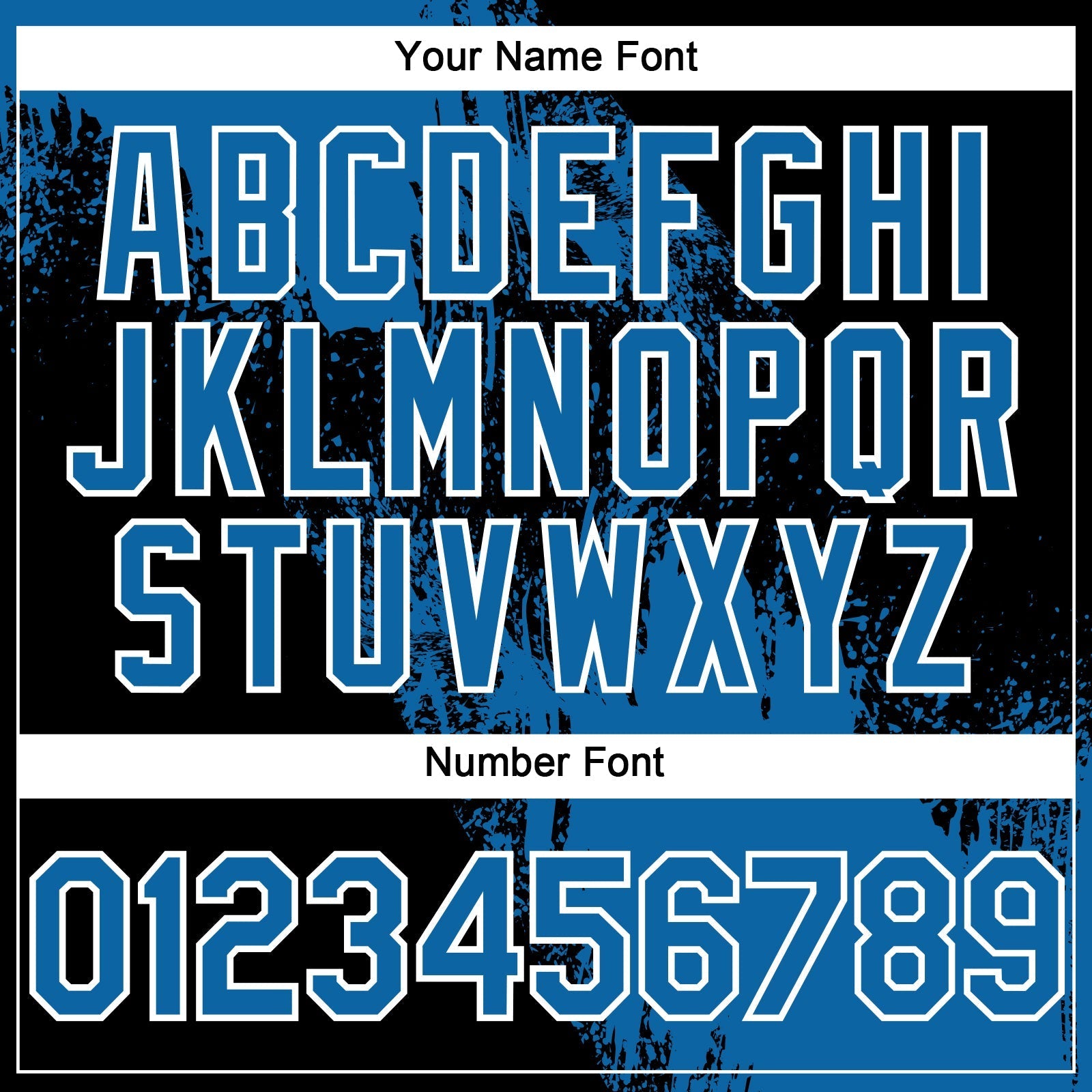 Custom Blue Black-White 3D Pattern Design Abstract Brush Stroke Authentic Baseball Jersey baseball jersey product view 5